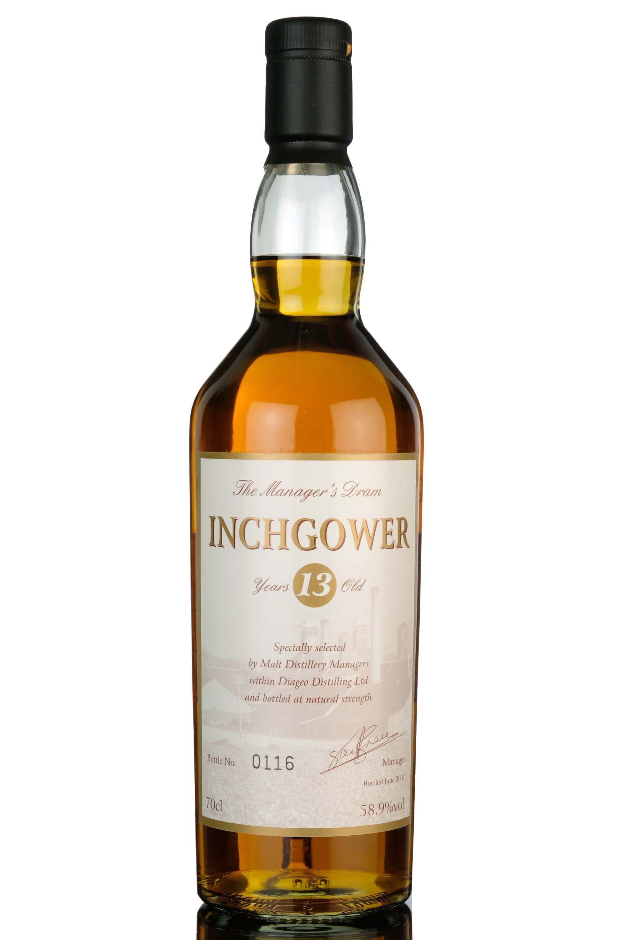 Inchgower 13 Year Old - Managers Dram 2007