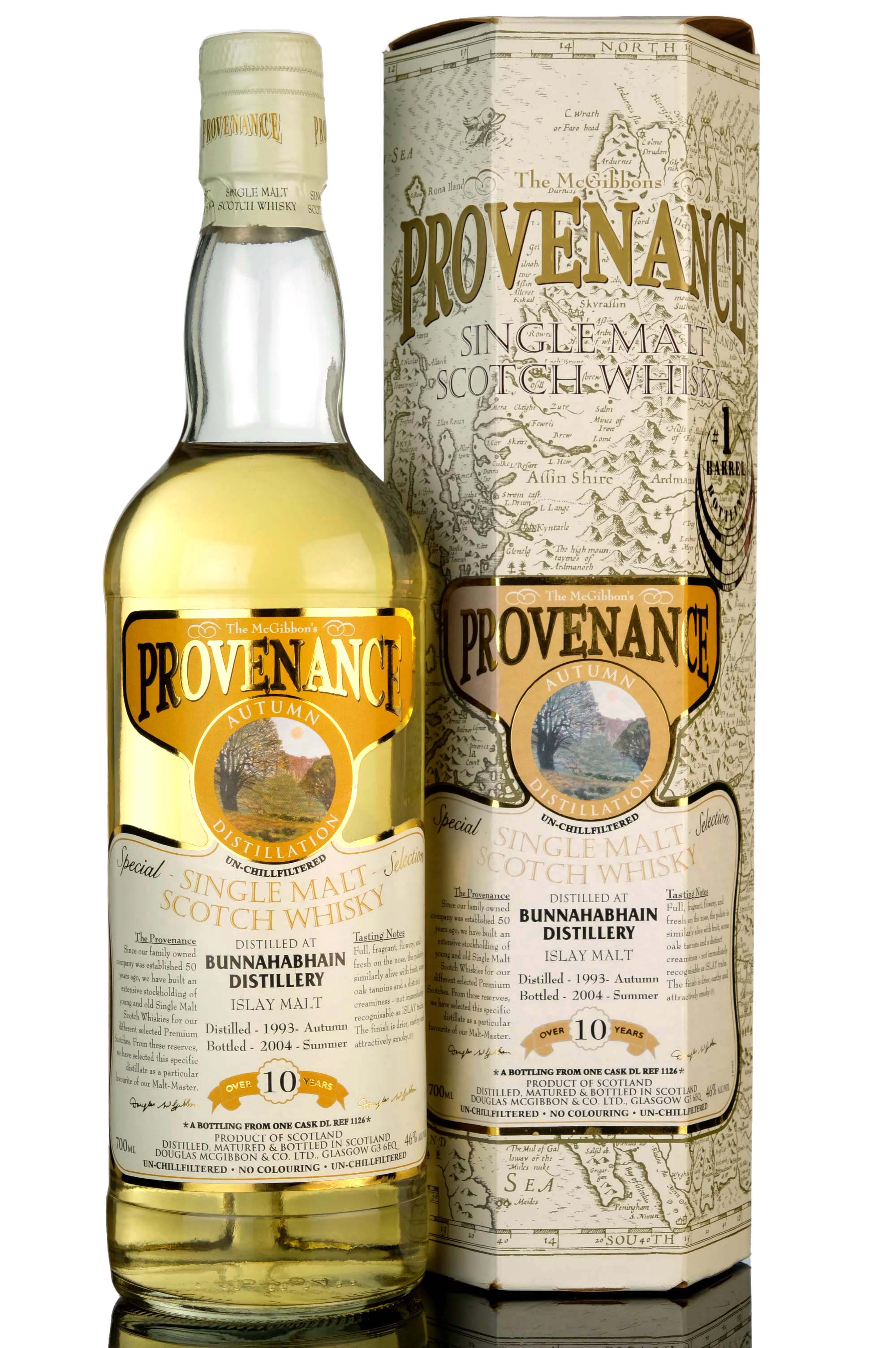 Bunnahabhain 1993-2004 - 10 Year Old - Douglas McGibbon - Provenance - Single Cask 1126