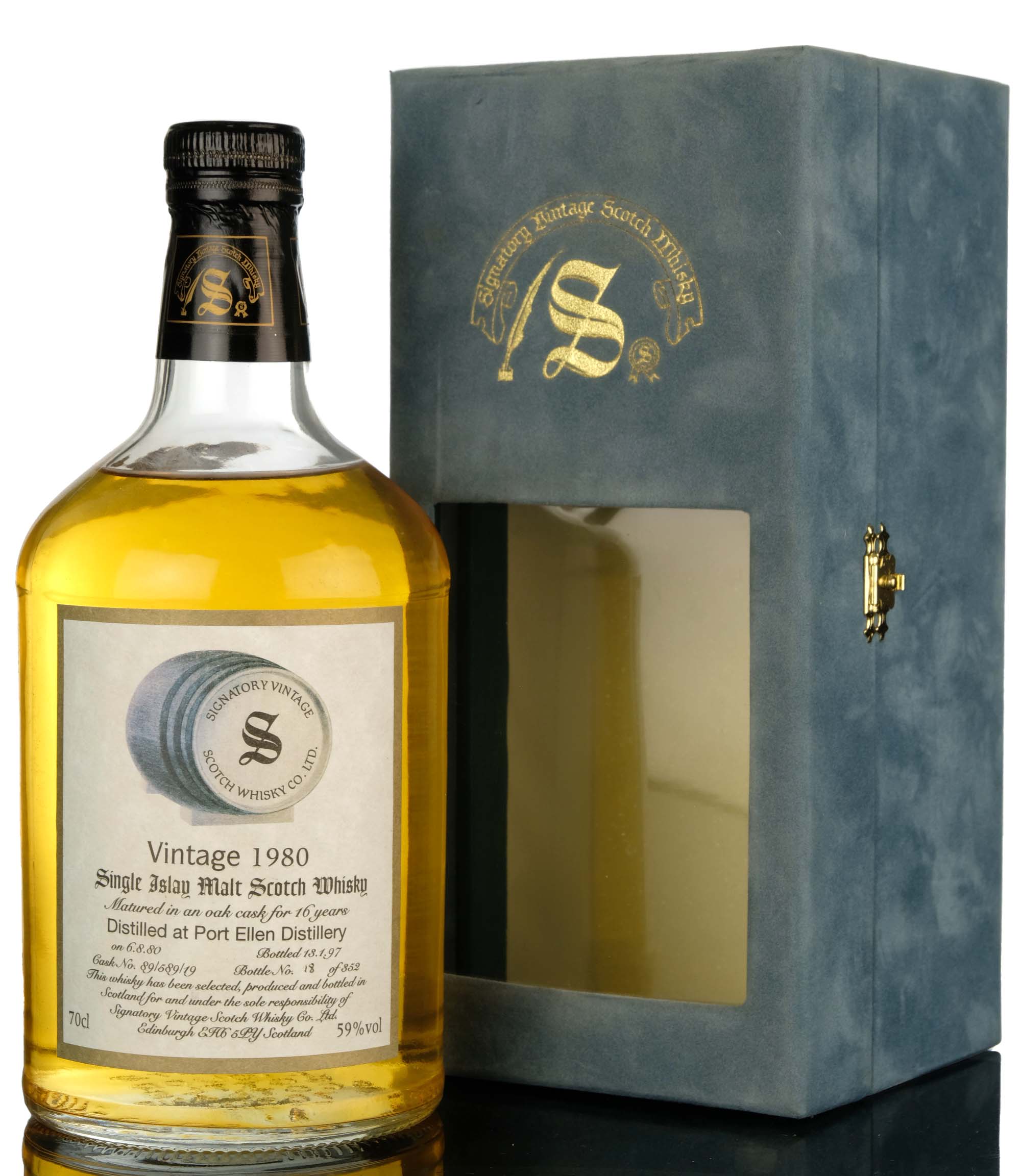 Port Ellen 1980-1997 - 16 Year Old - Signatory Vintage - Single Cask 89/589/19