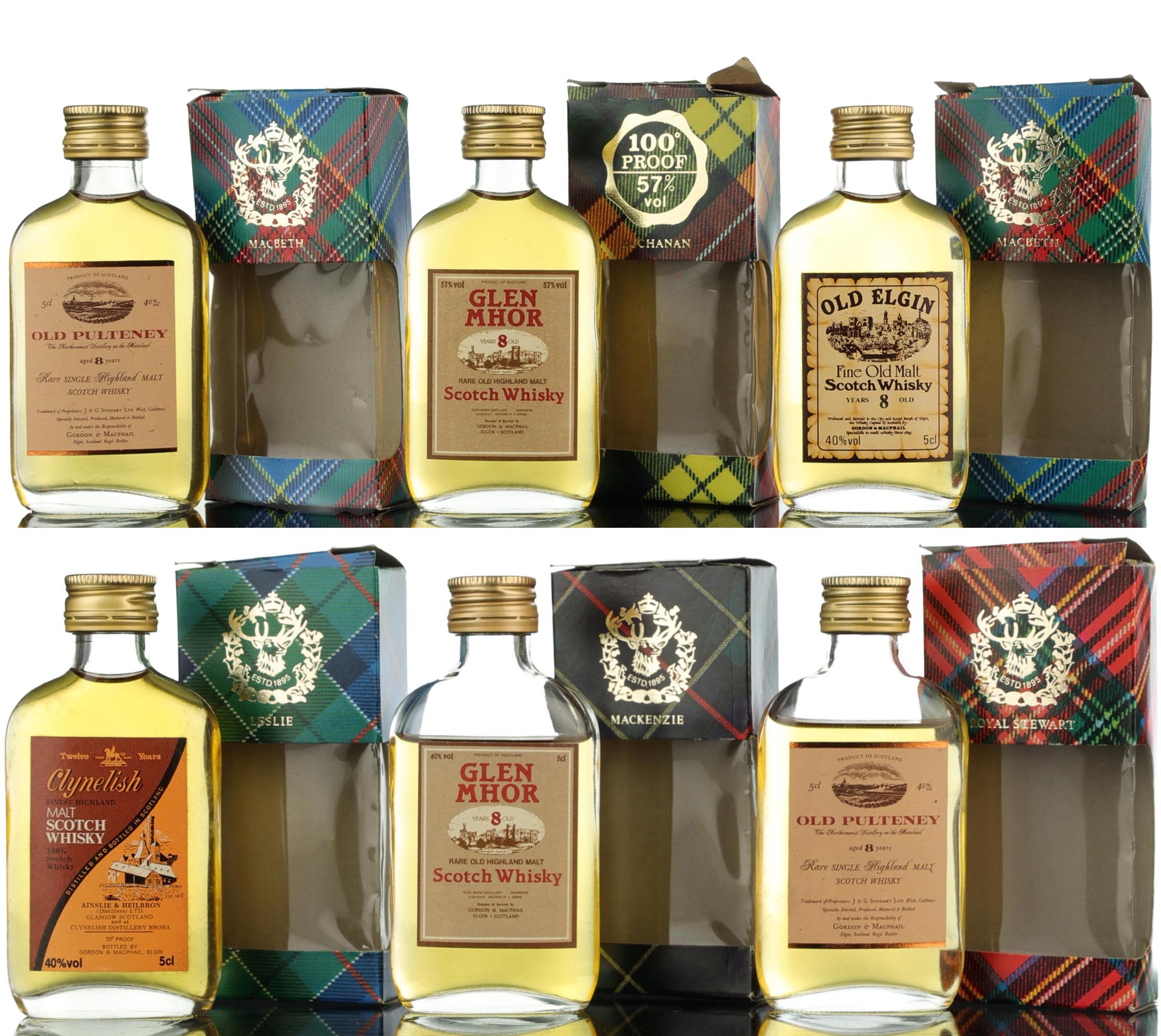 6 x Gordon & MacPhail Miniatures