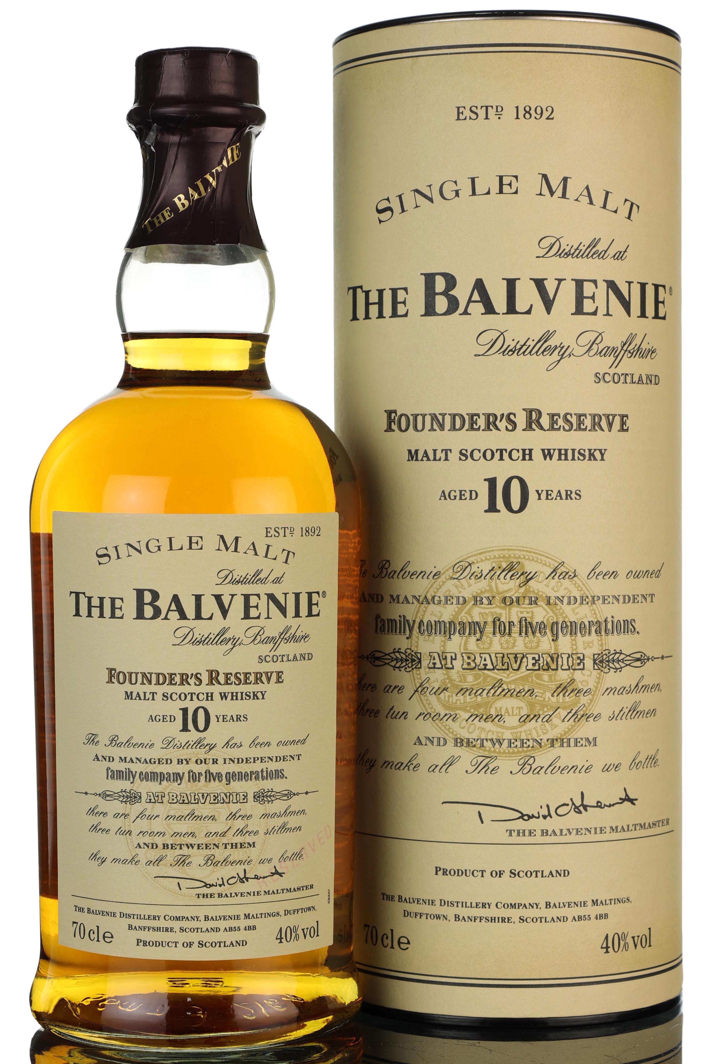 Balvenie 10 Year Old - Founders Reserve - Pre 2009