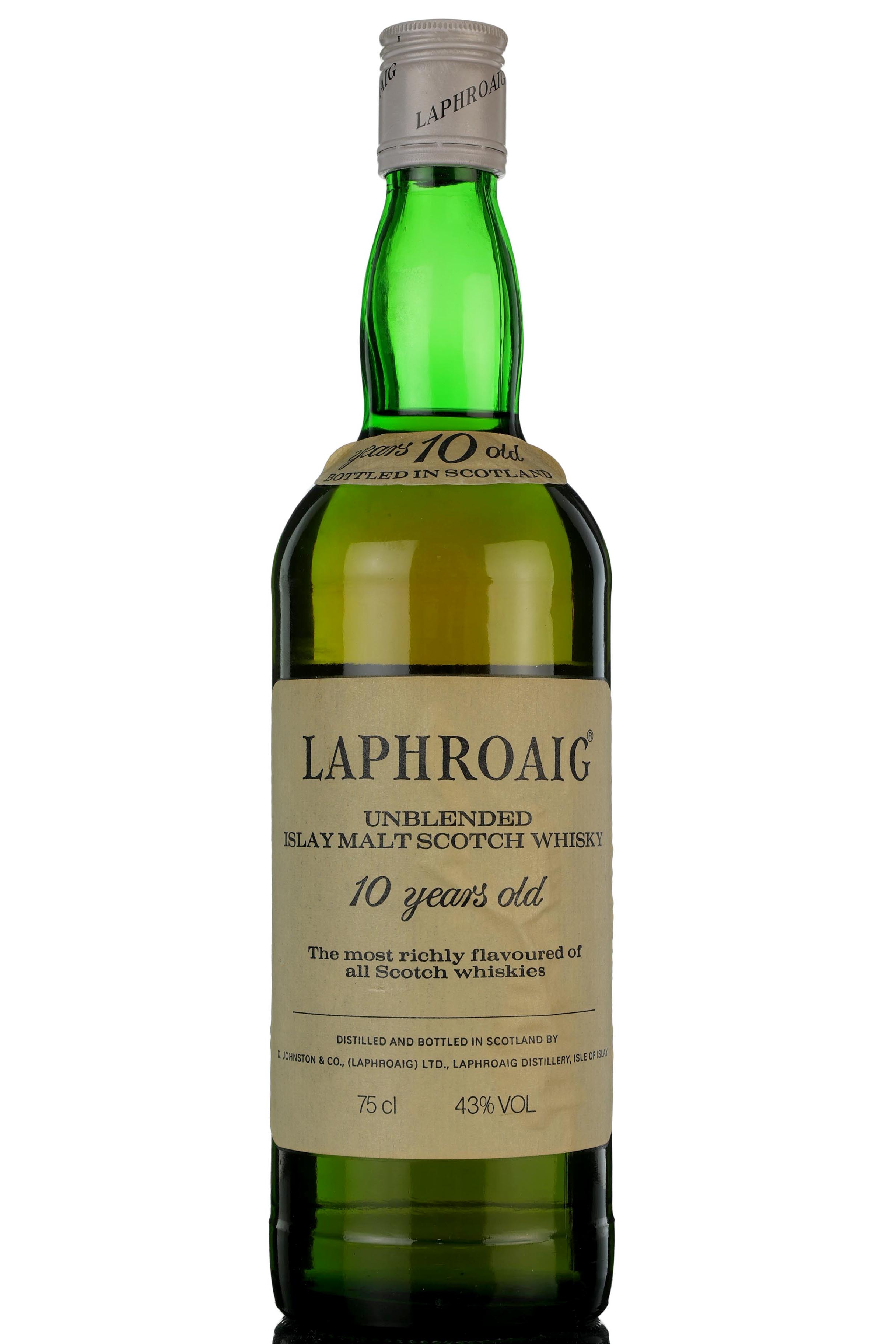 Laphroaig 10 Year Old - Unblended - 1980s