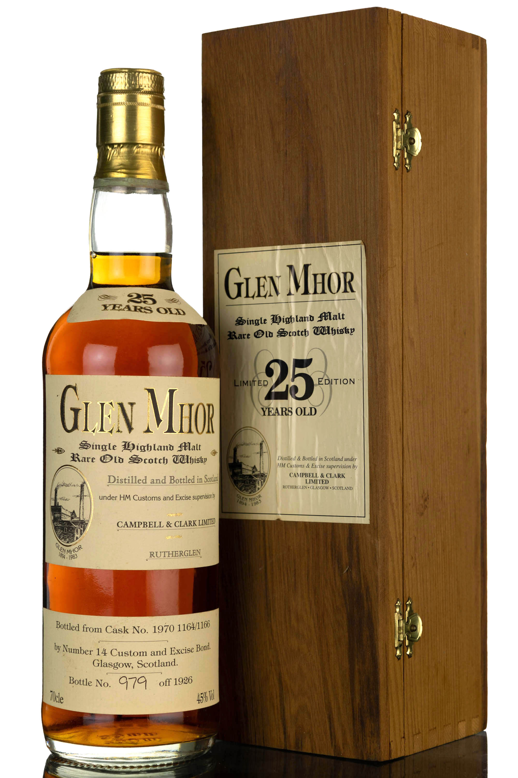 Glen Mhor 1970 - 25 Year Old - Campbell & Clark - Casks 1164/1166