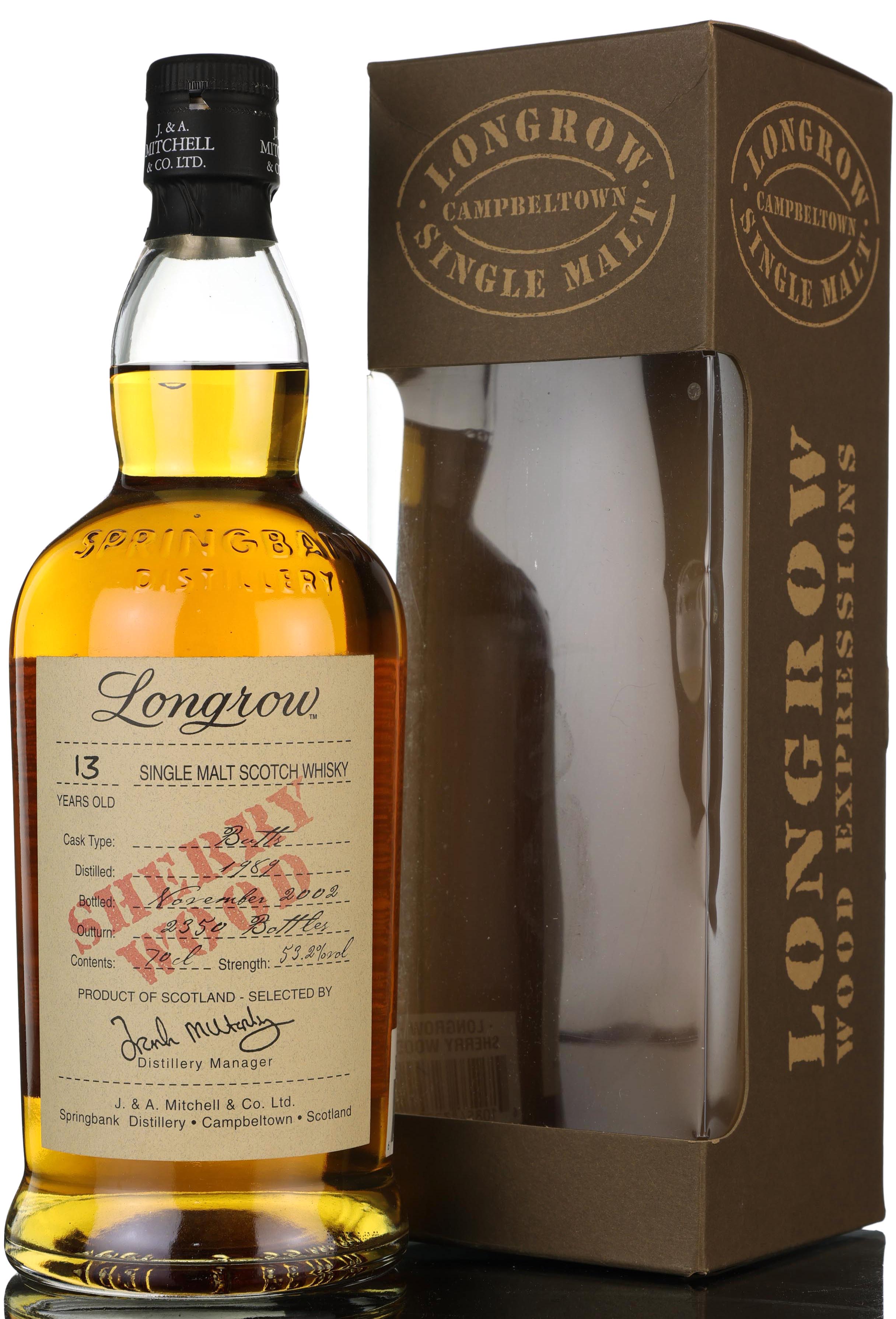 Longrow 1989-2002 - 13 Year Old - Sherry Wood