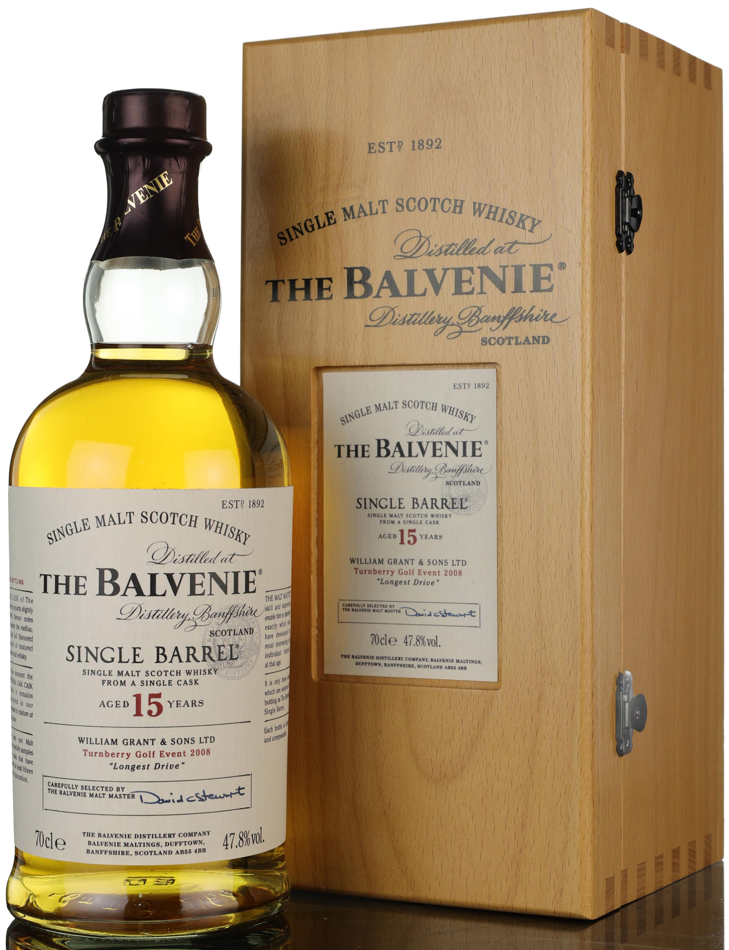 Balvenie 15 Year Old - Single Barrel - Turnberry Golf Event 2008 Longest Drive