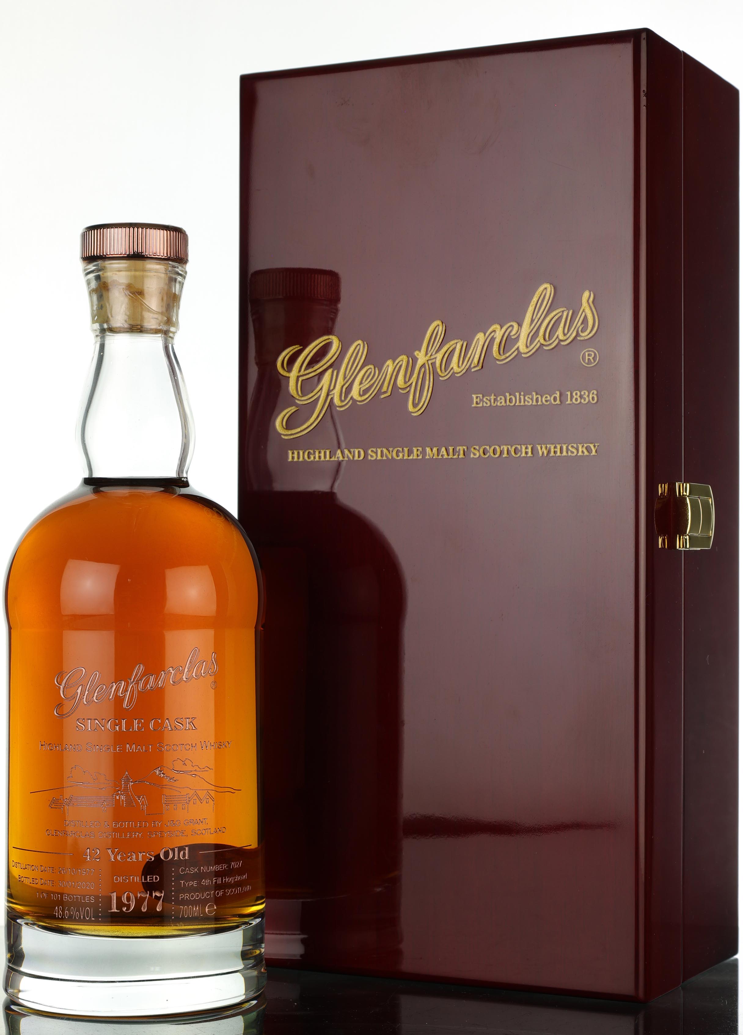 Glenfarclas 1977-2020 - 42 Year Old - Single Cask 7027