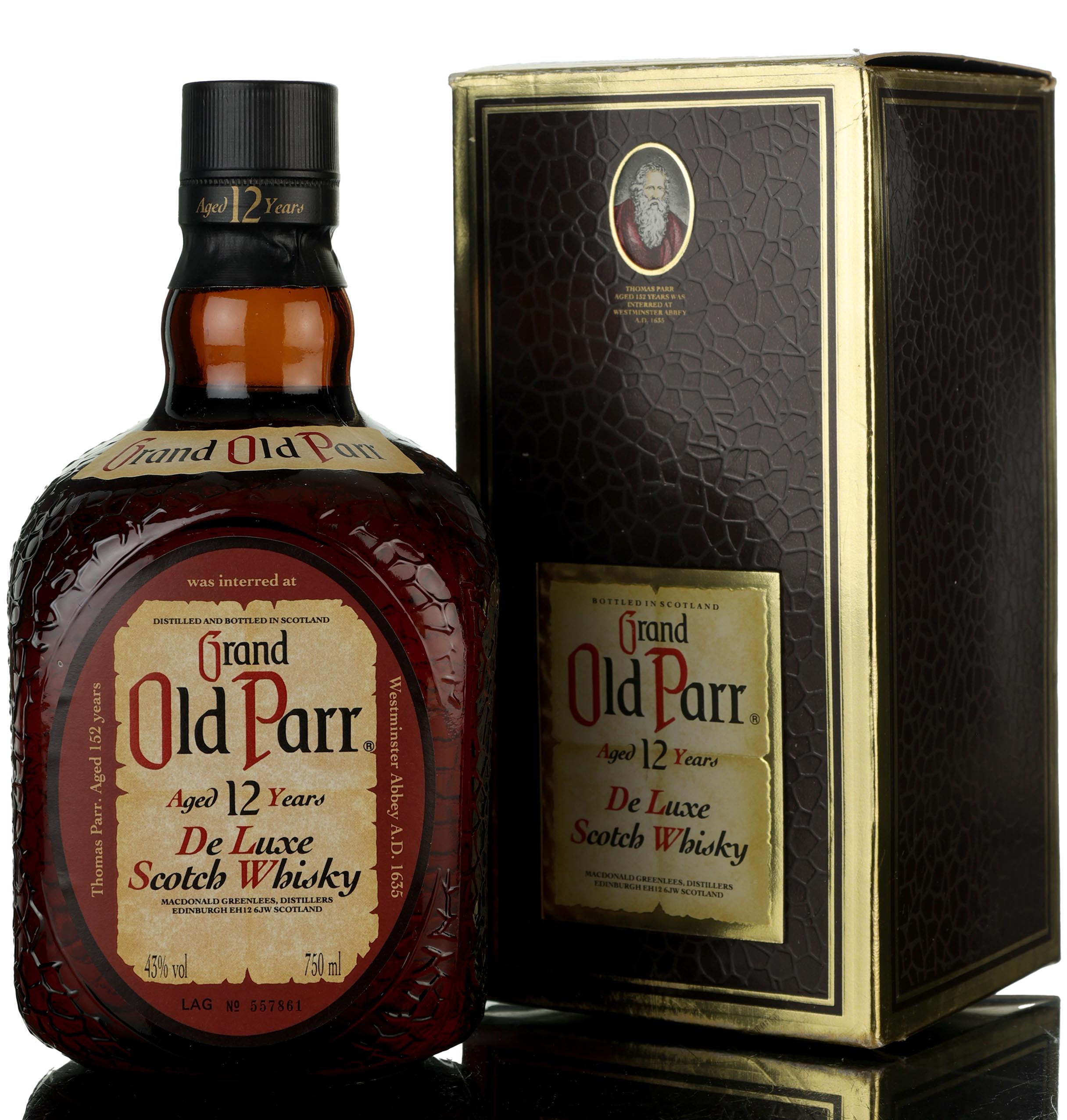 Grand Old Parr 12 Year Old - De Luxe - 1980s
