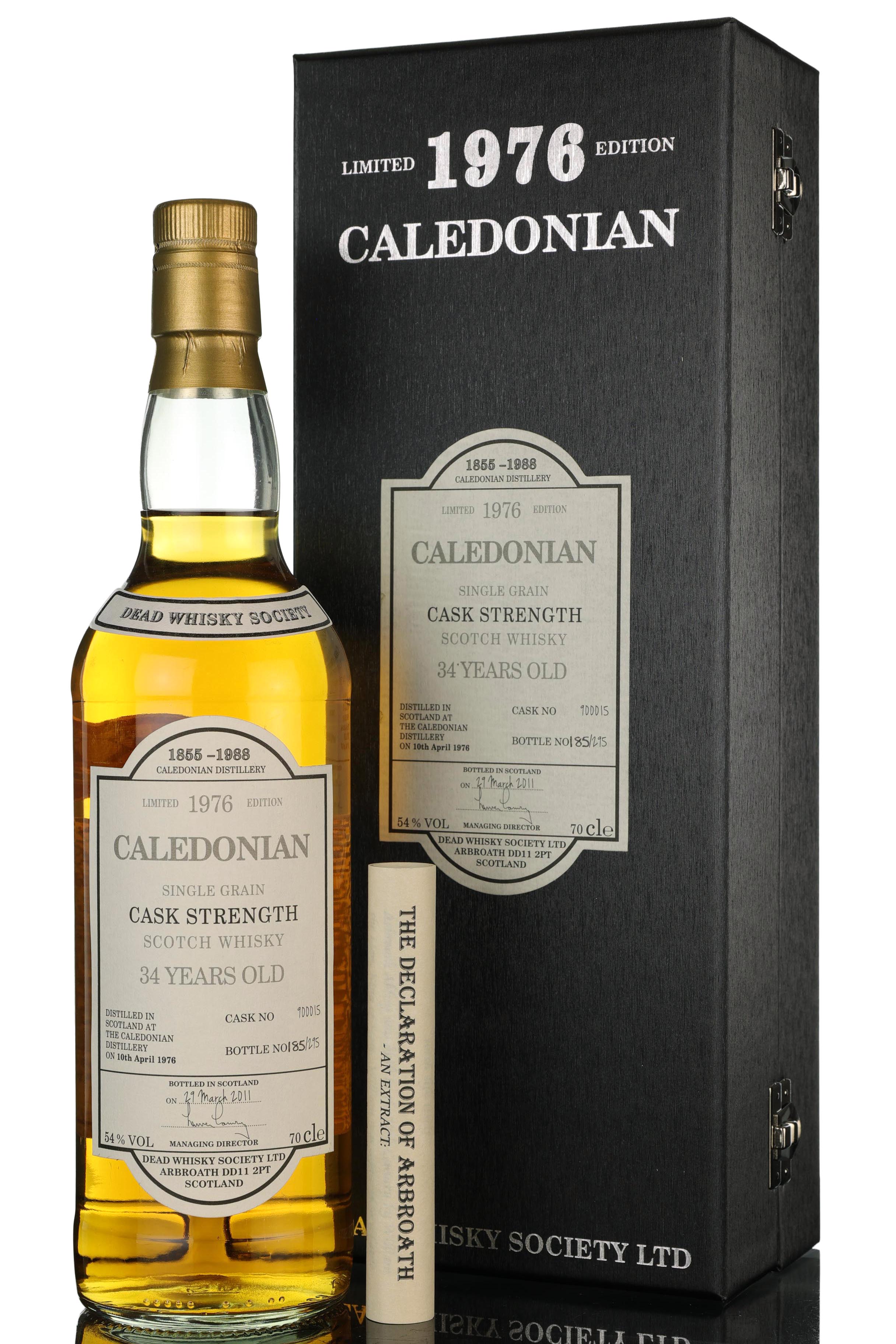 Caledonian 1976-2011 - 34 Year Old - Dead Whisky Society - Single Cask 900015