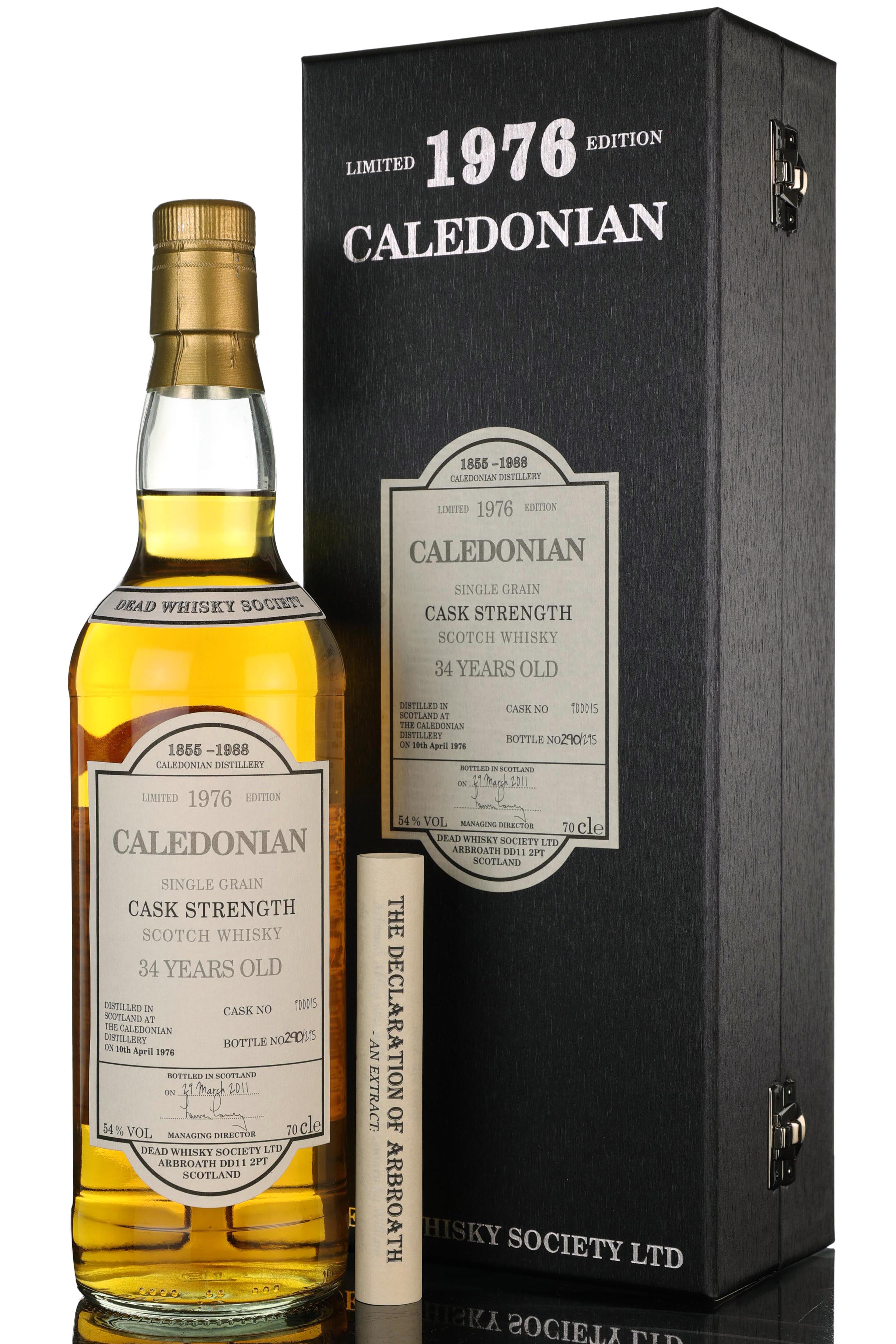 Caledonian 1976-2011 - 34 Year Old - Dead Whisky Society - Single Cask 900015