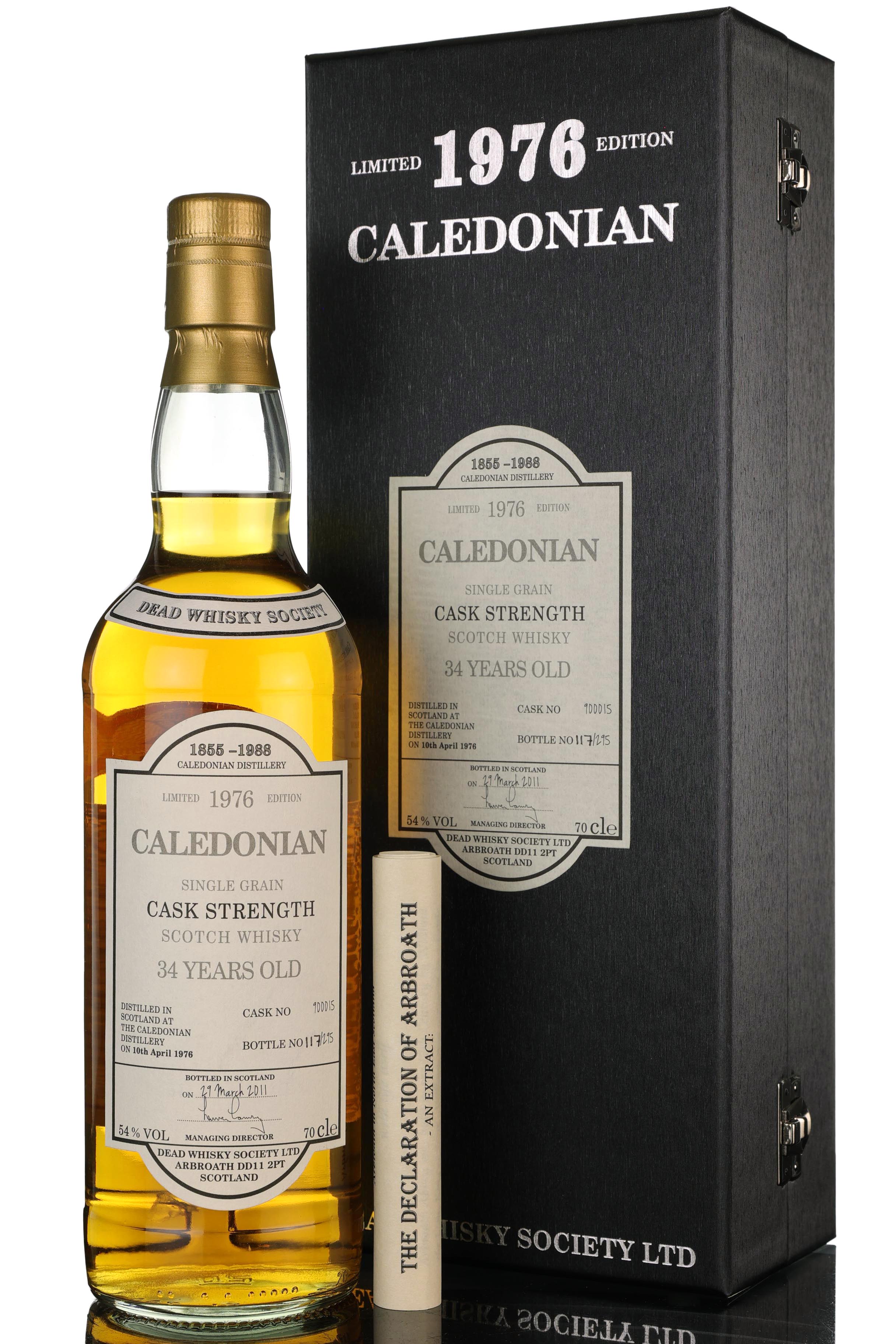 Caledonian 1976-2011 - 34 Year Old - Dead Whisky Society - Single Cask 900015