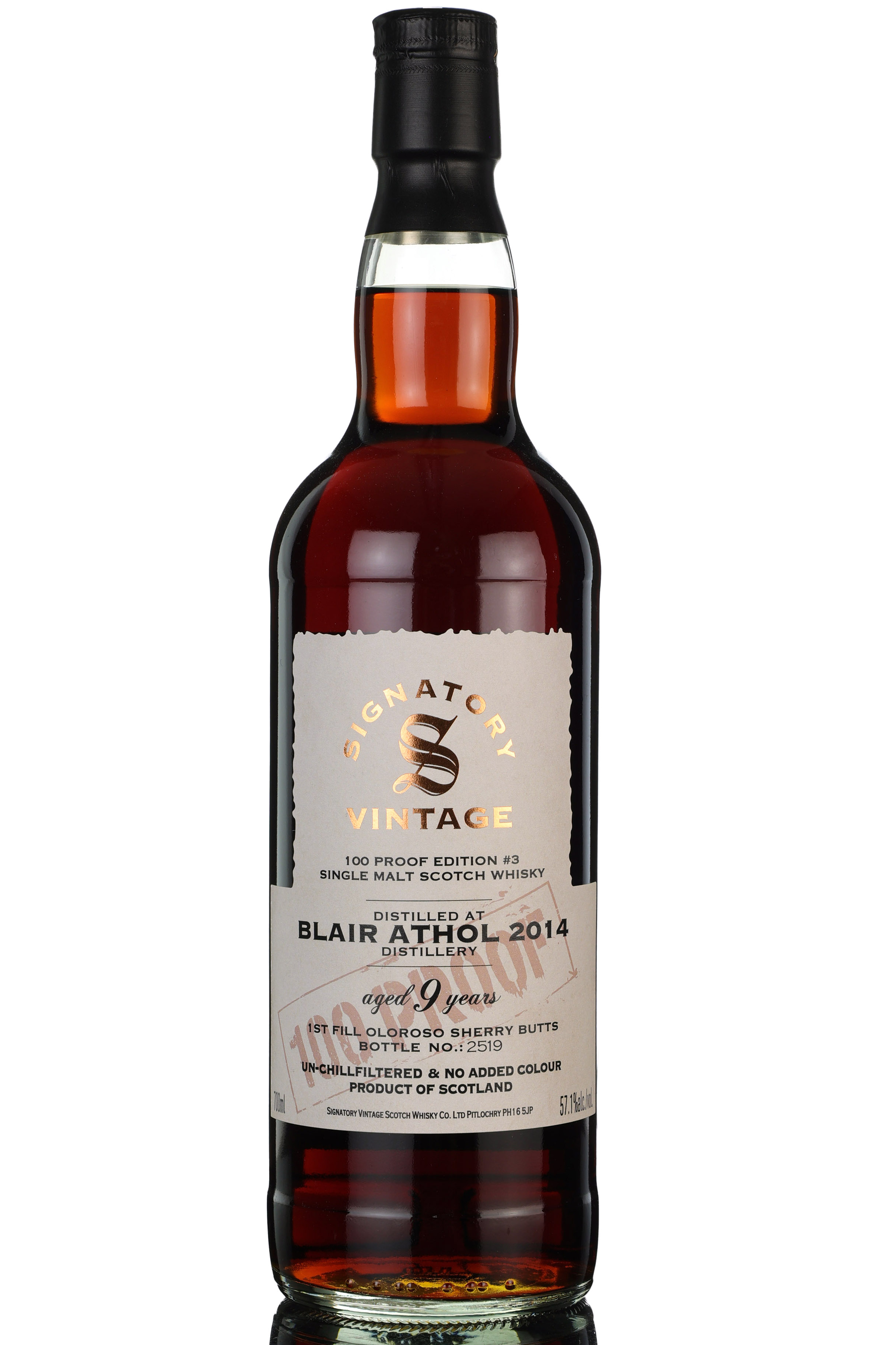 Blair Athol 2014-2023 - 9 Year Old Signatory Vintage Edition 3 - 100 Proof