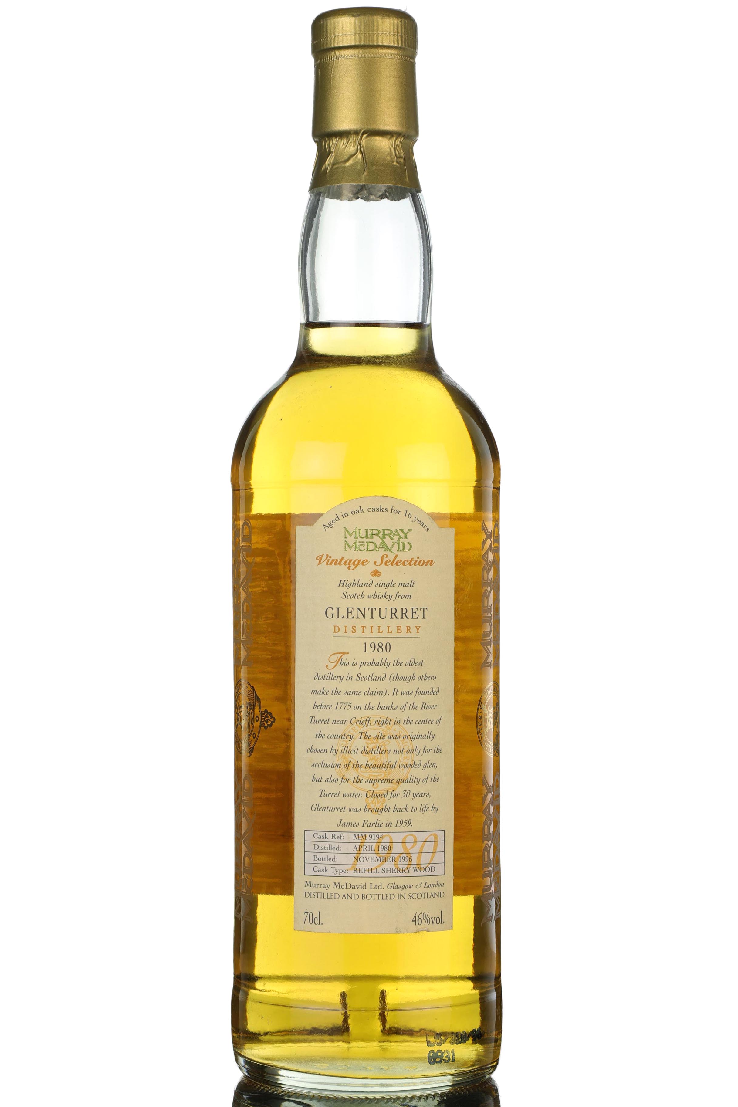 Glenturret 1980-1996 - 16 Year Old  - Murray McDavid - Single Cask 9194