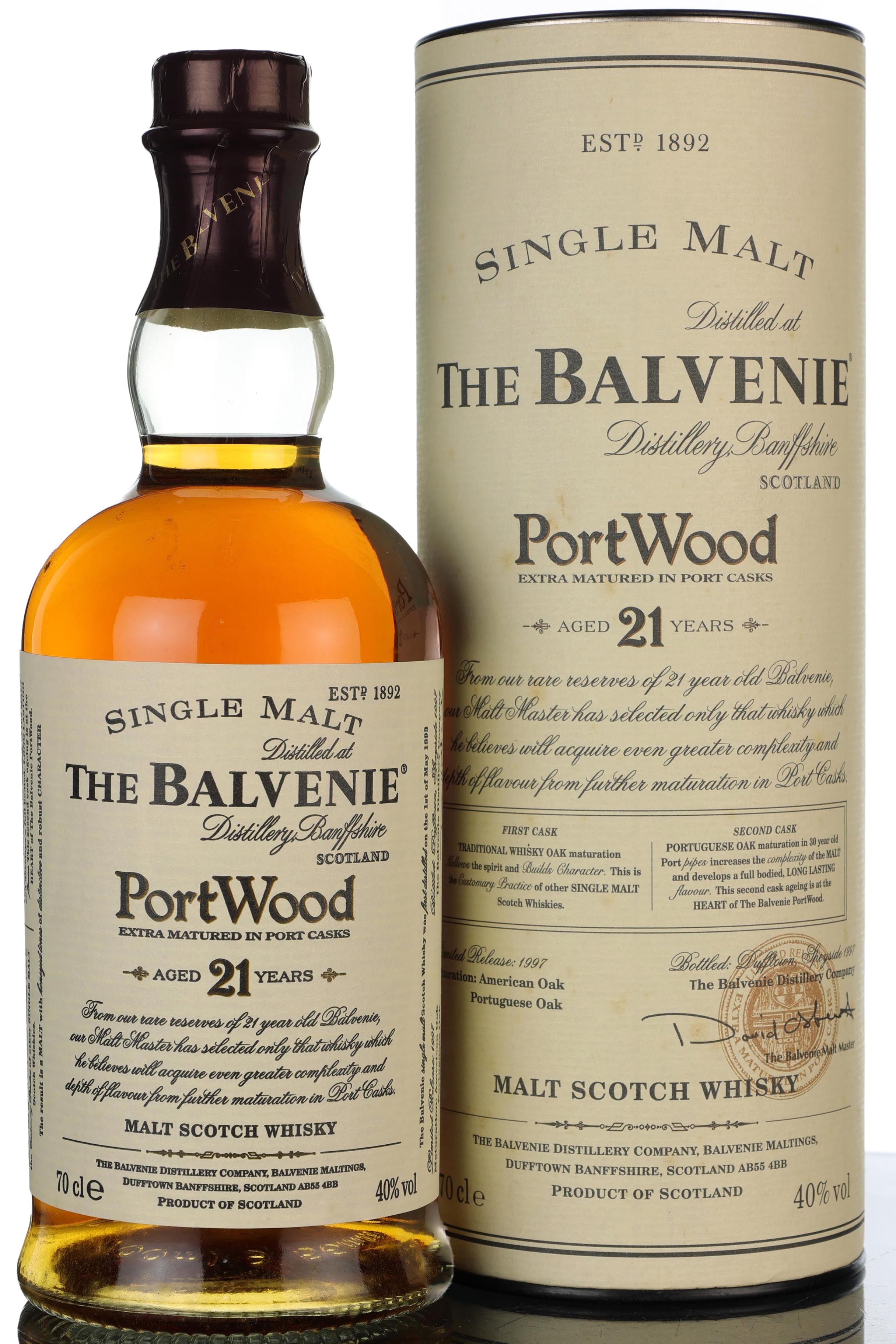 Balvenie 21 Year Old - PortWood - Circa 2000