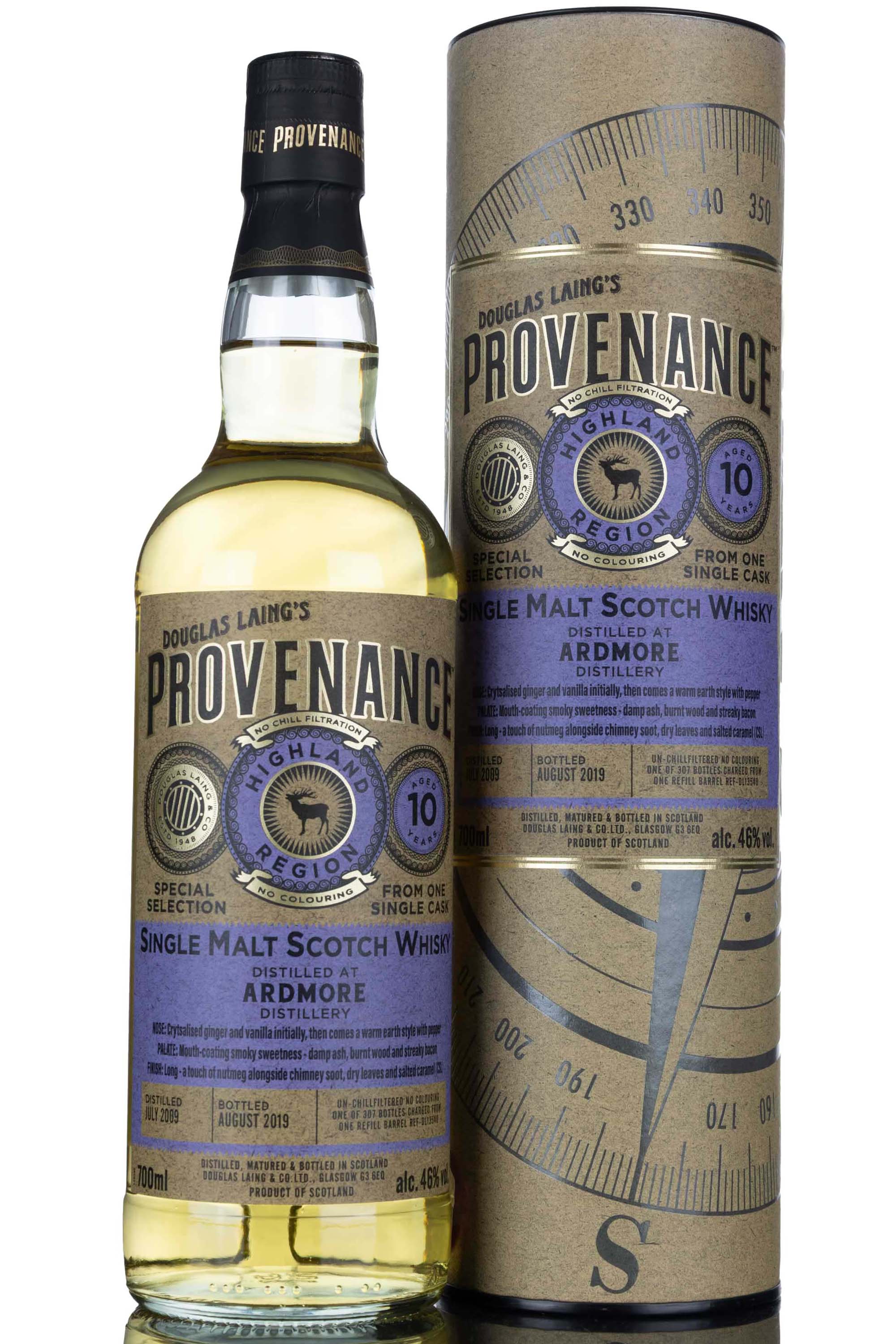 Ardmore 2009-2019 - 10 Year Old - Douglas Laing - Provenance - Single Cask 13540