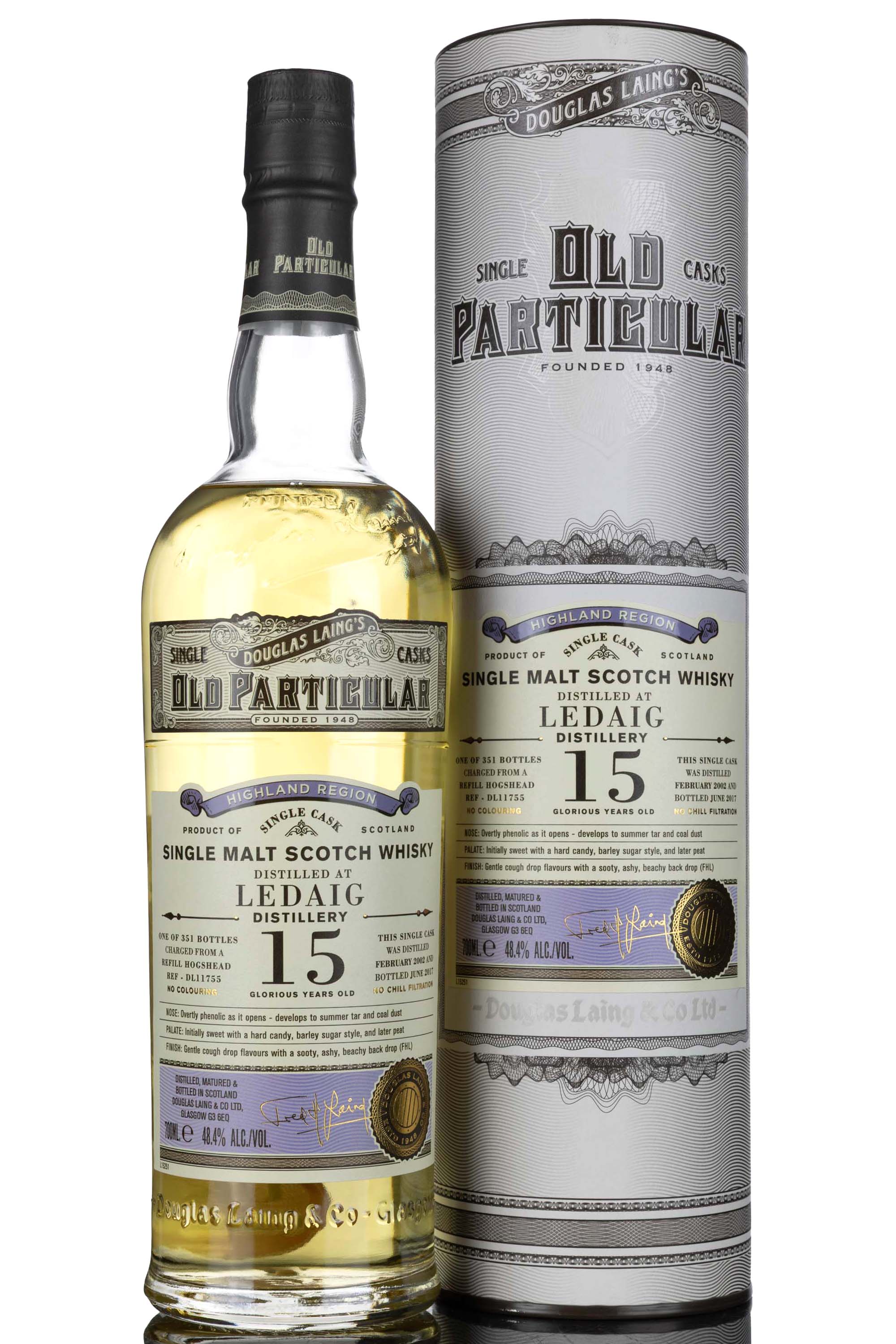Ledaig 2002-2017 - 15 Year Old - Douglas Laing - Old Particular - Single Cask 11755