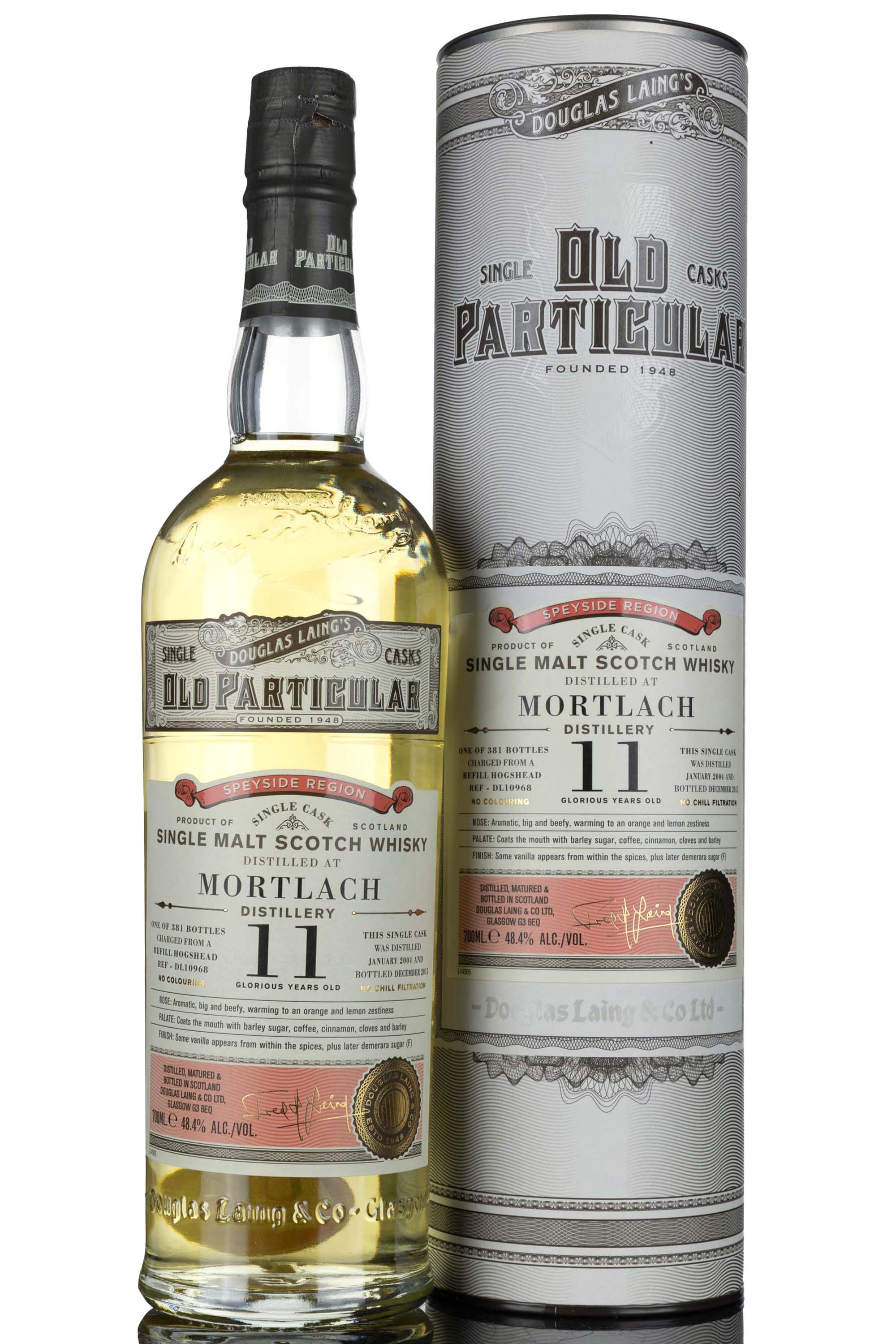 Mortlach 2004-2015 - 11 Year Old - Douglas Laing - Old Particular - Single Cask 10968