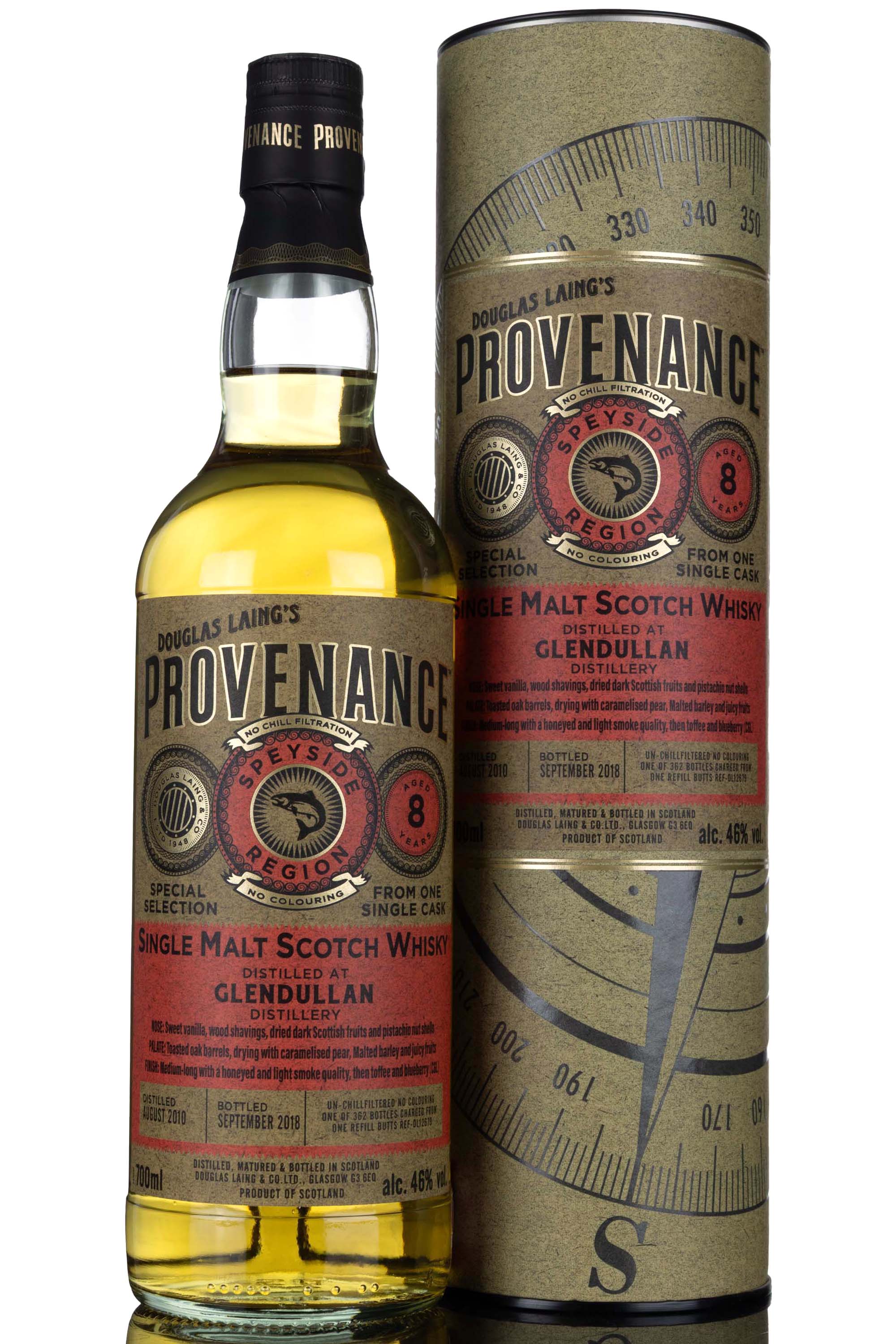 Glendullan 2010-2018 - 8 Year Old - Douglas Laing - Provenance - Single Cask 12679