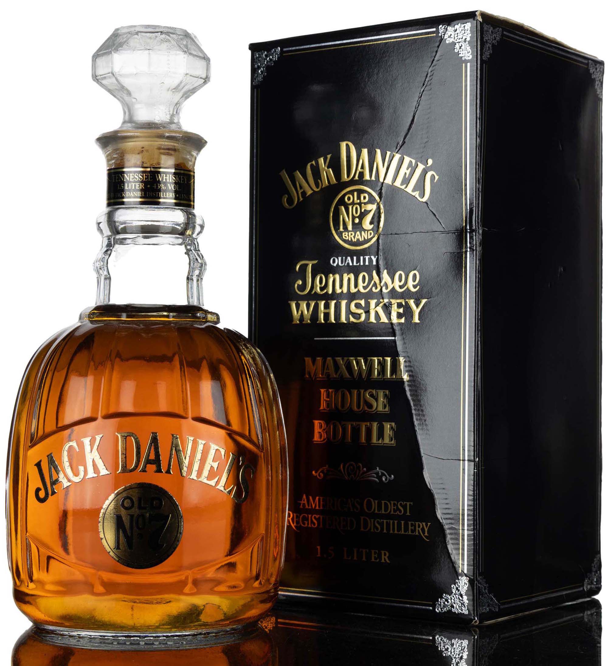Jack Daniels Old No.7 Maxwell House Bottle - 1.5 Litres