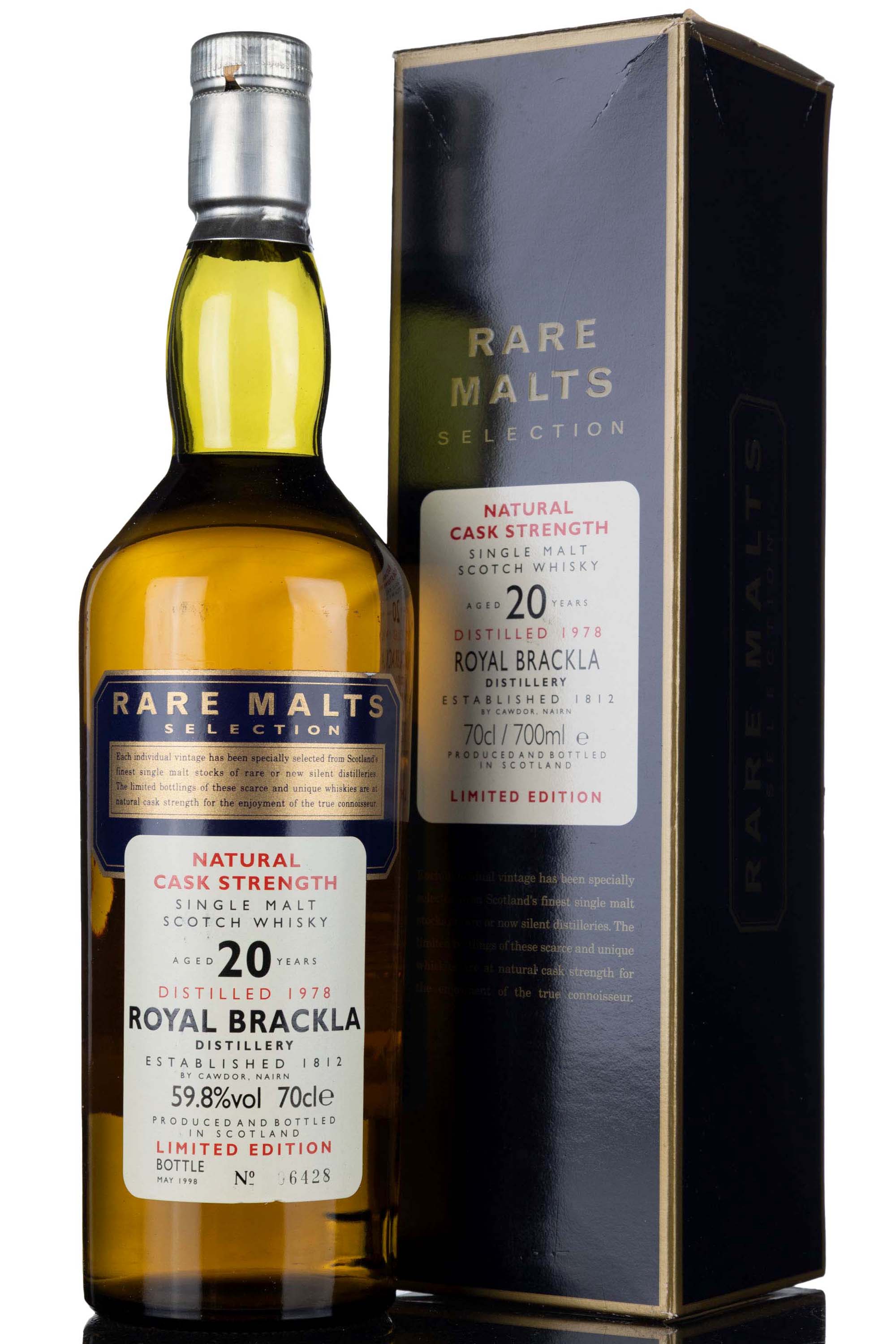Royal Brackla 1978-1998 - 20 Year Old - Rare Malts 59.8%