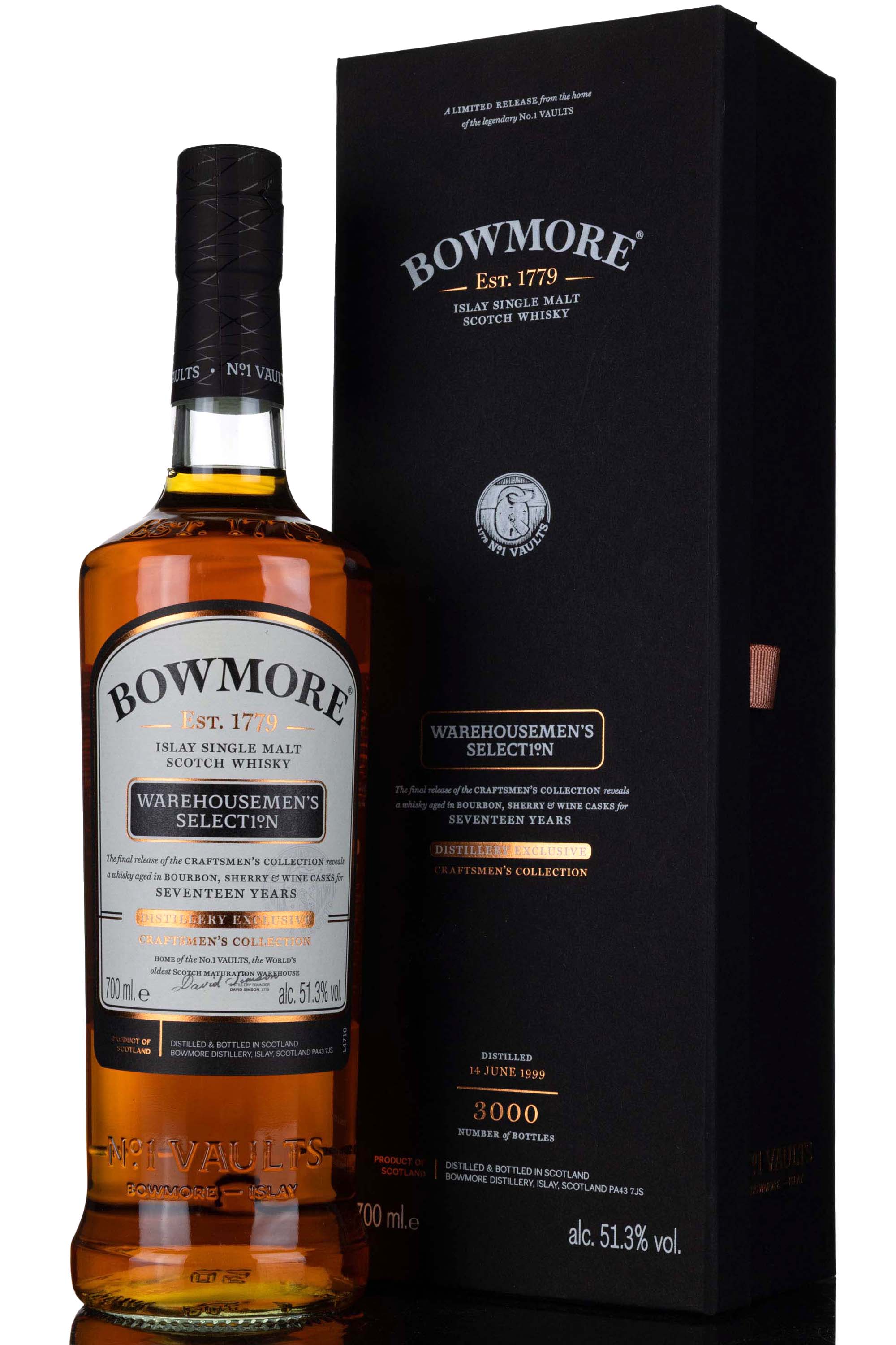 Bowmore 1999 - 17 Year Old - Warehousemens Selection - Distillery Exclusive
