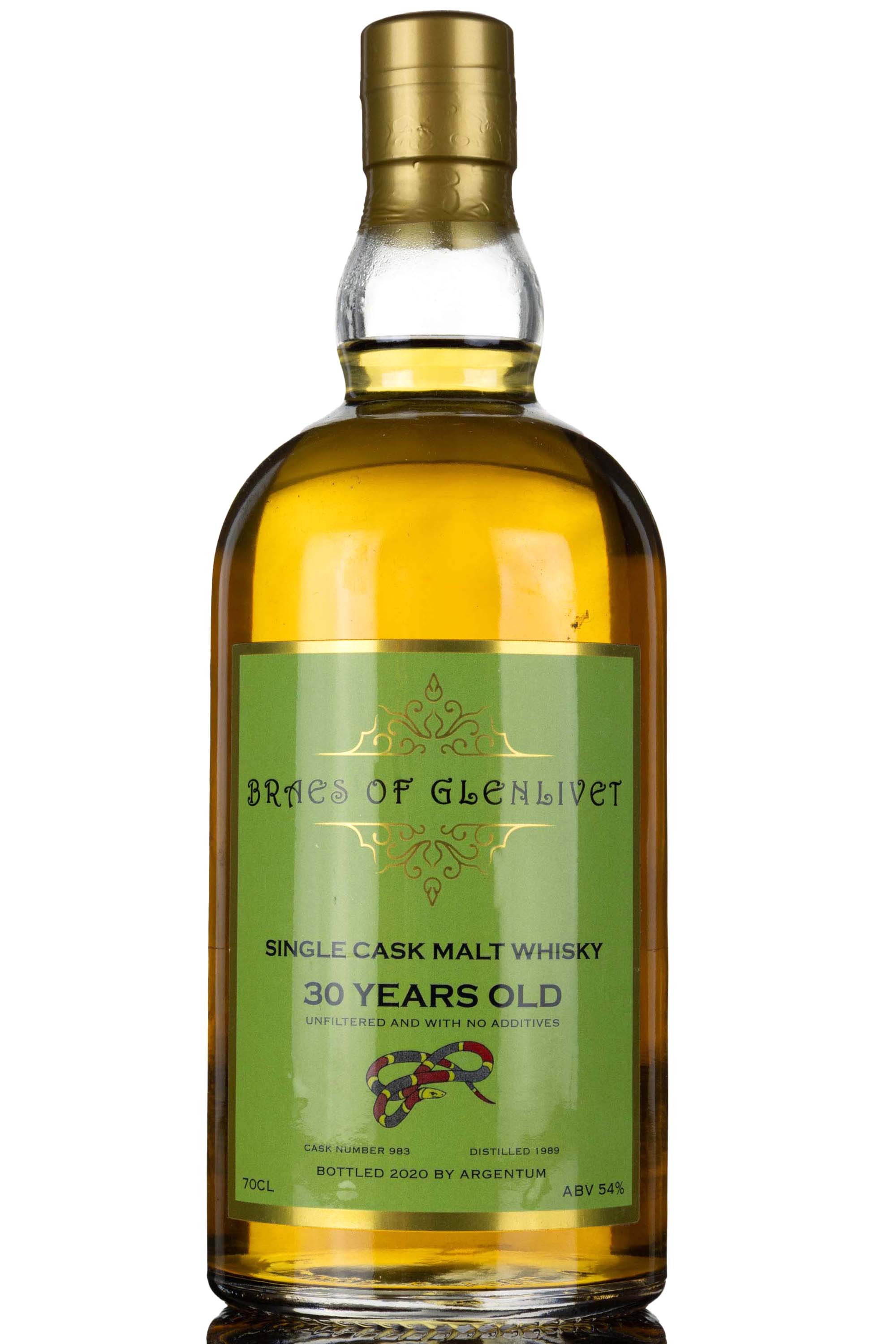 Braes Of Glenlivet 1989-2020 - 30 Year Old - Single Cask 983