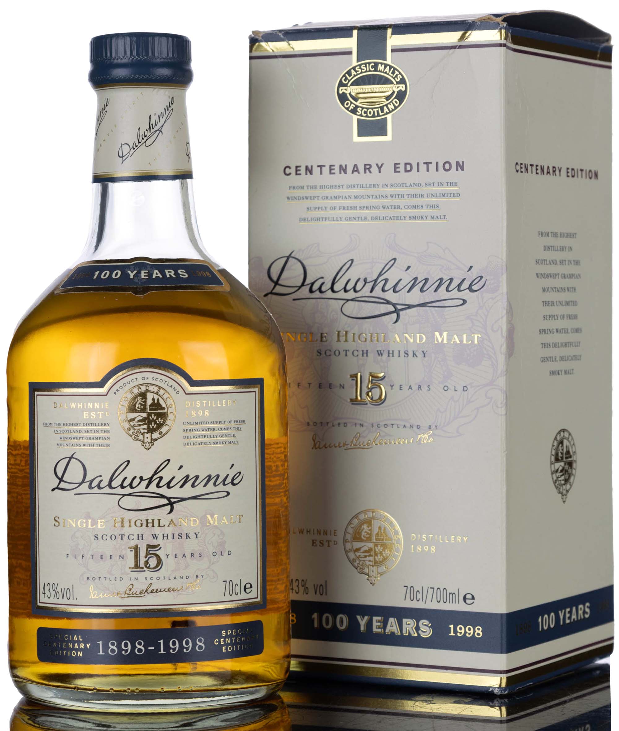 Dalwhinnie 15 Year Old - Centenary Edition 1898-1998