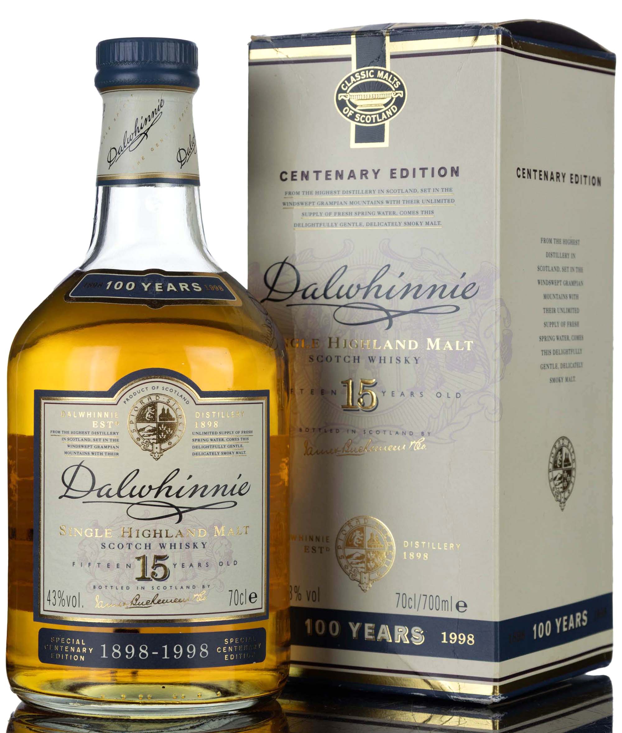 Dalwhinnie 15 Year Old - Centenary Edition 1898-1998