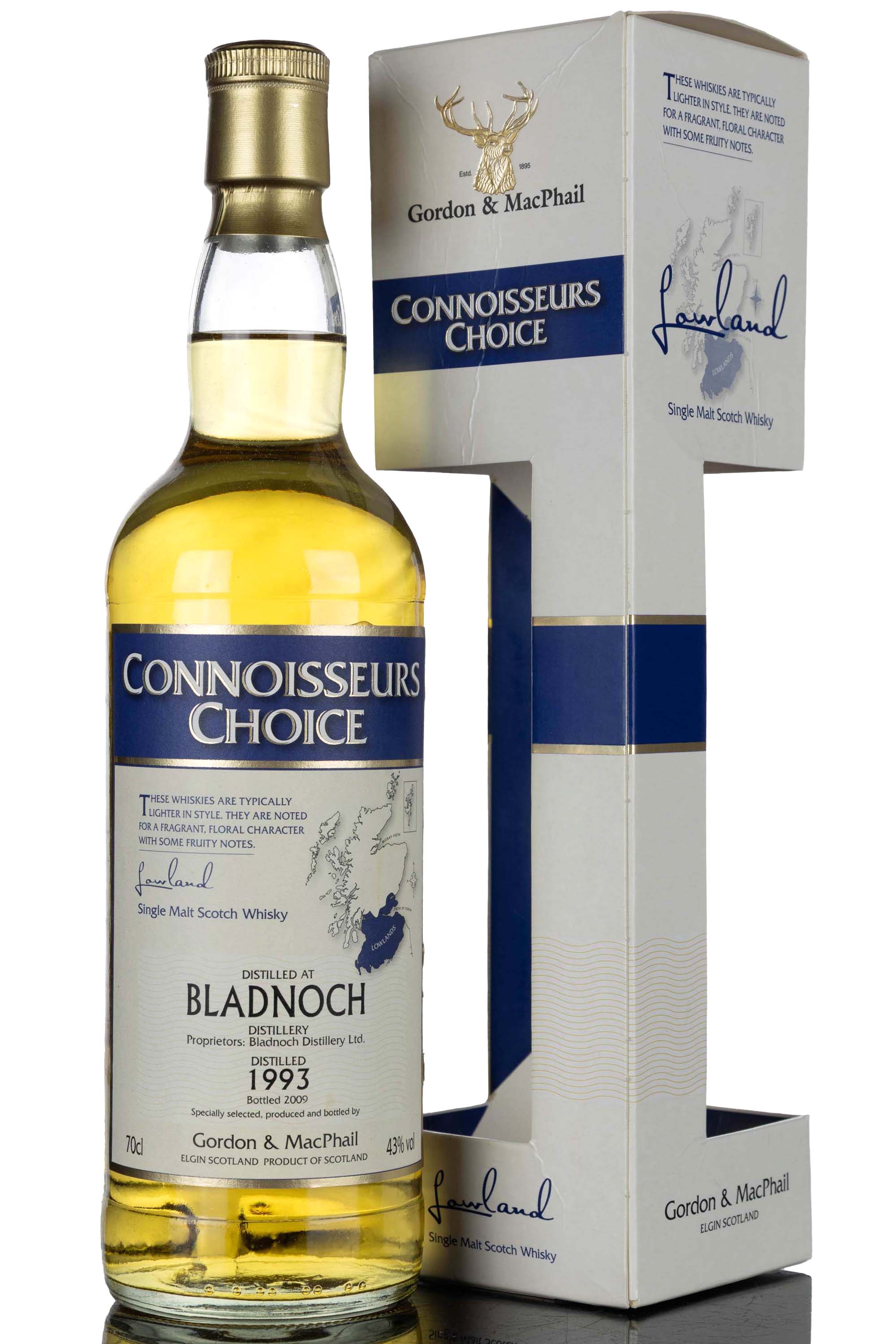 Bladnoch 1993-2009 - Gordon & MacPhail - Connoisseurs Choice