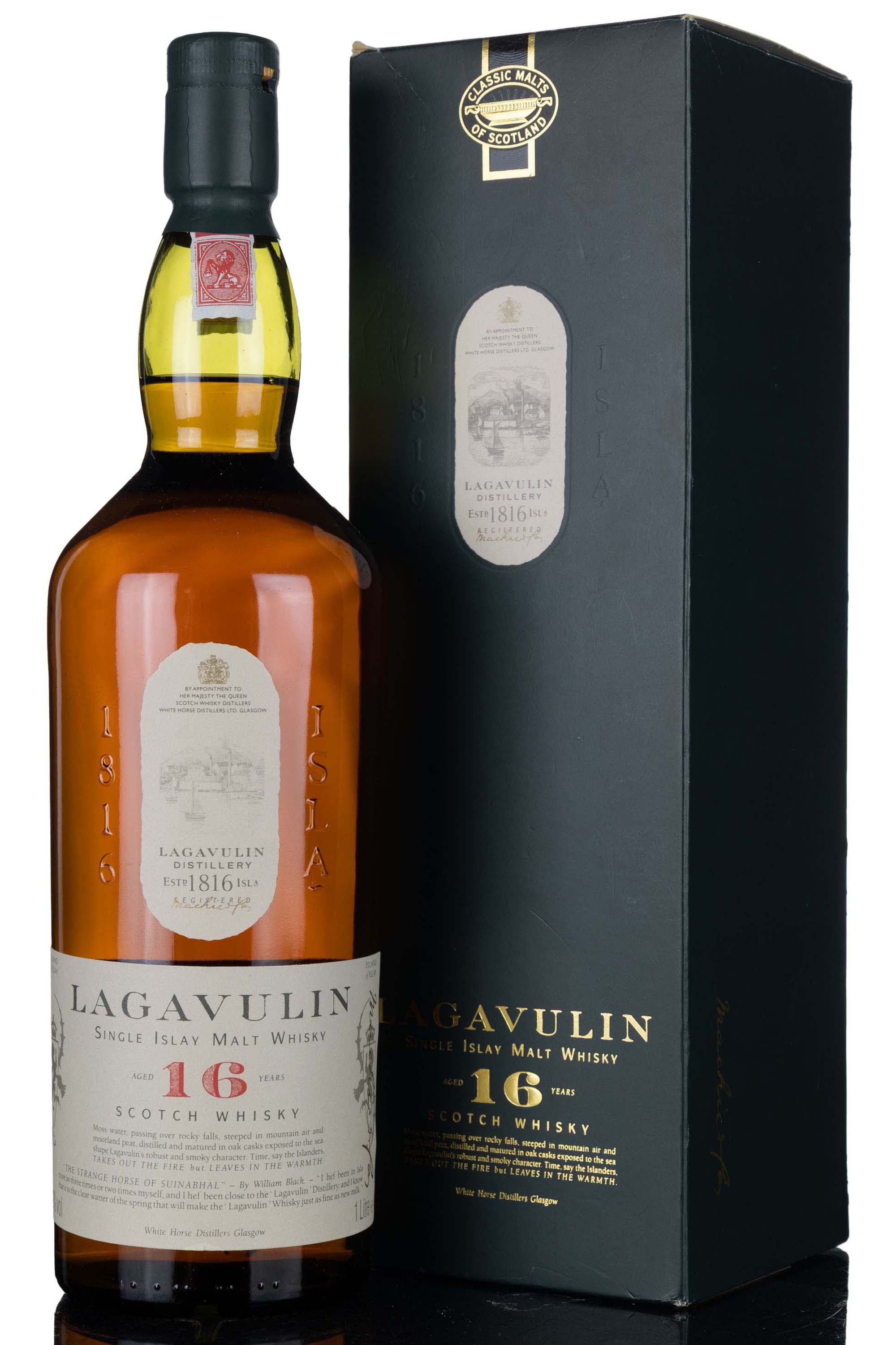 Lagavulin 16 Year Old - White Horse - 1990s - 1 Litre