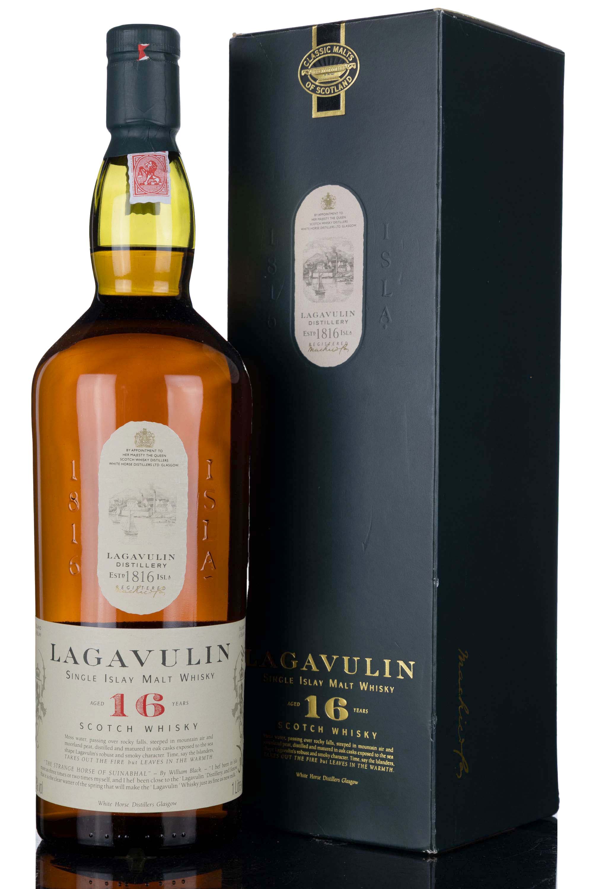 Lagavulin 16 Year Old - White Horse - 1990s - 1 Litre