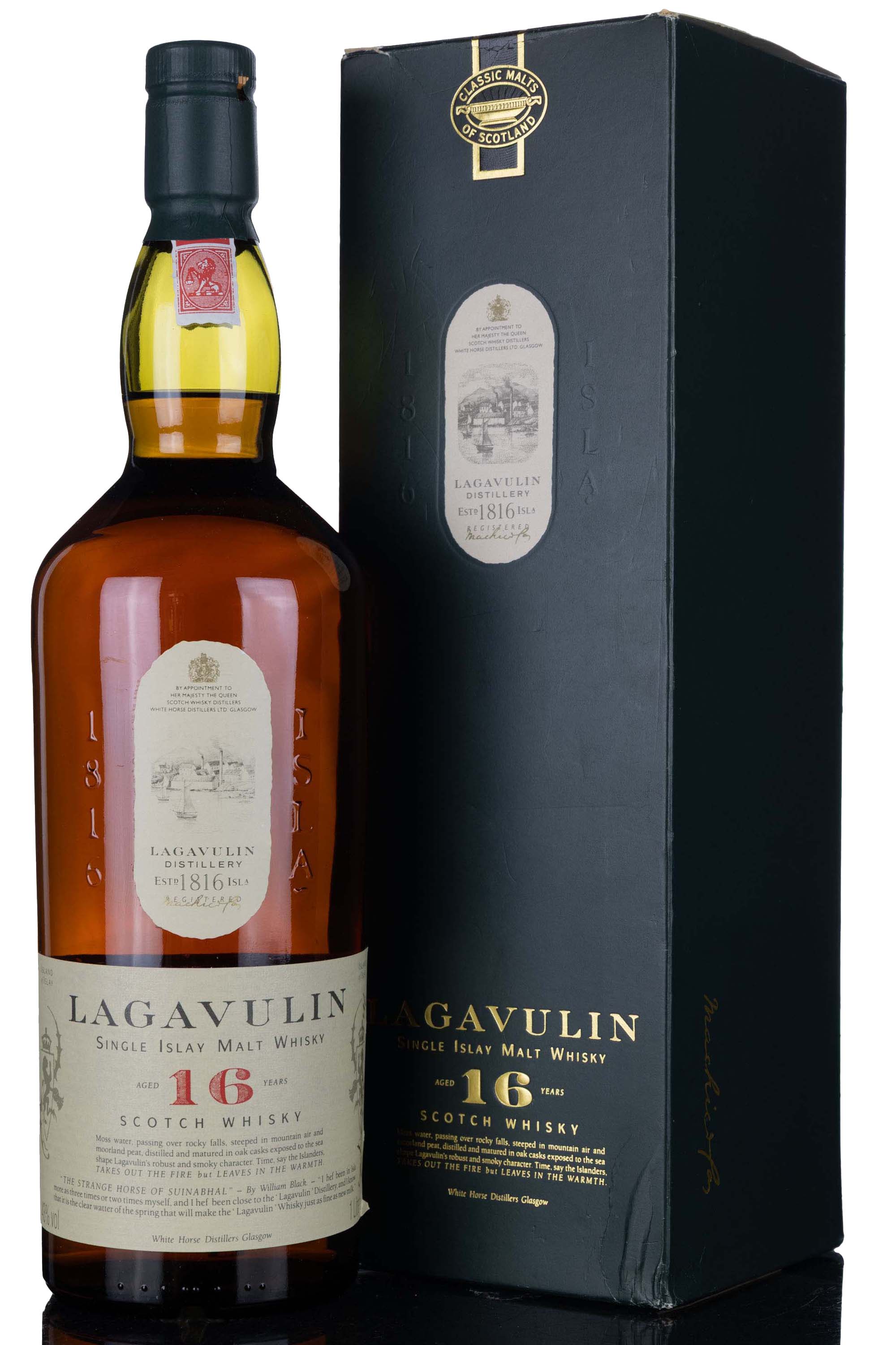 Lagavulin 16 Year Old - White Horse - 1990s - 1 Litre