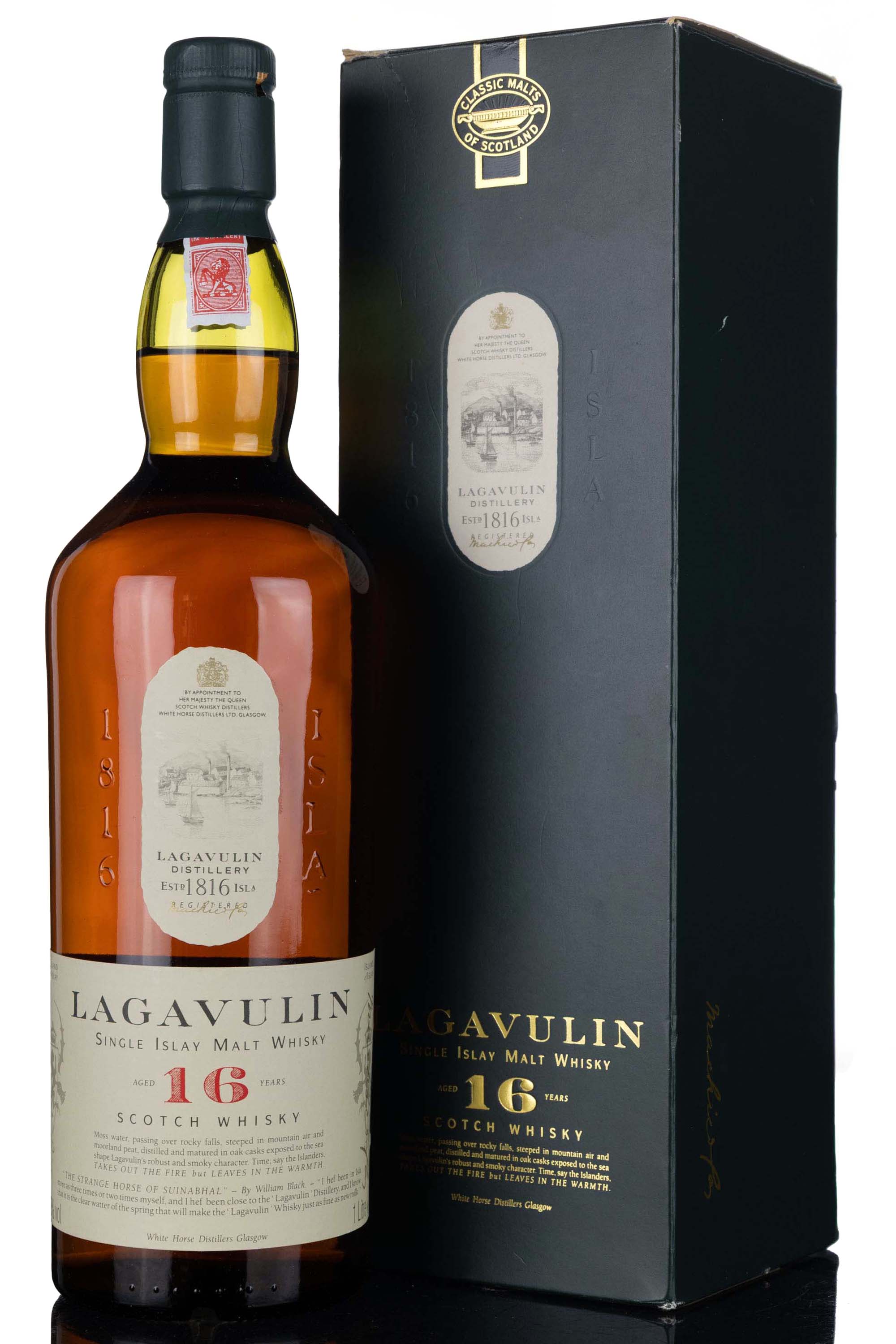 Lagavulin 16 Year Old - White Horse - 1990s - 1 Litre