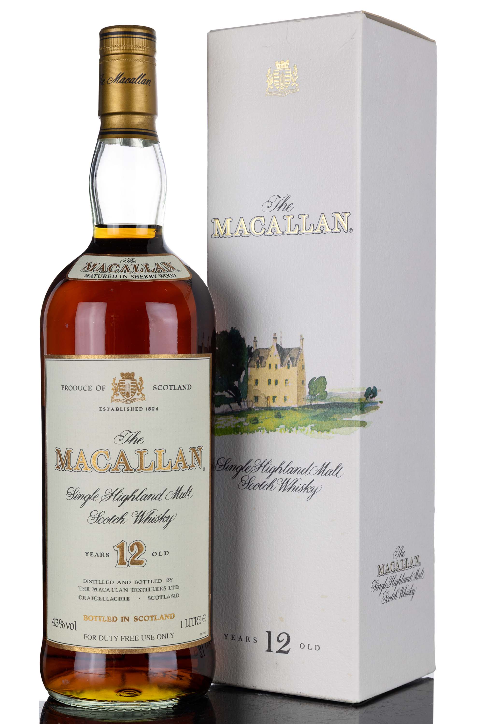 Macallan 12 Year Old - Sherry Cask - 1990s - 1 Litre