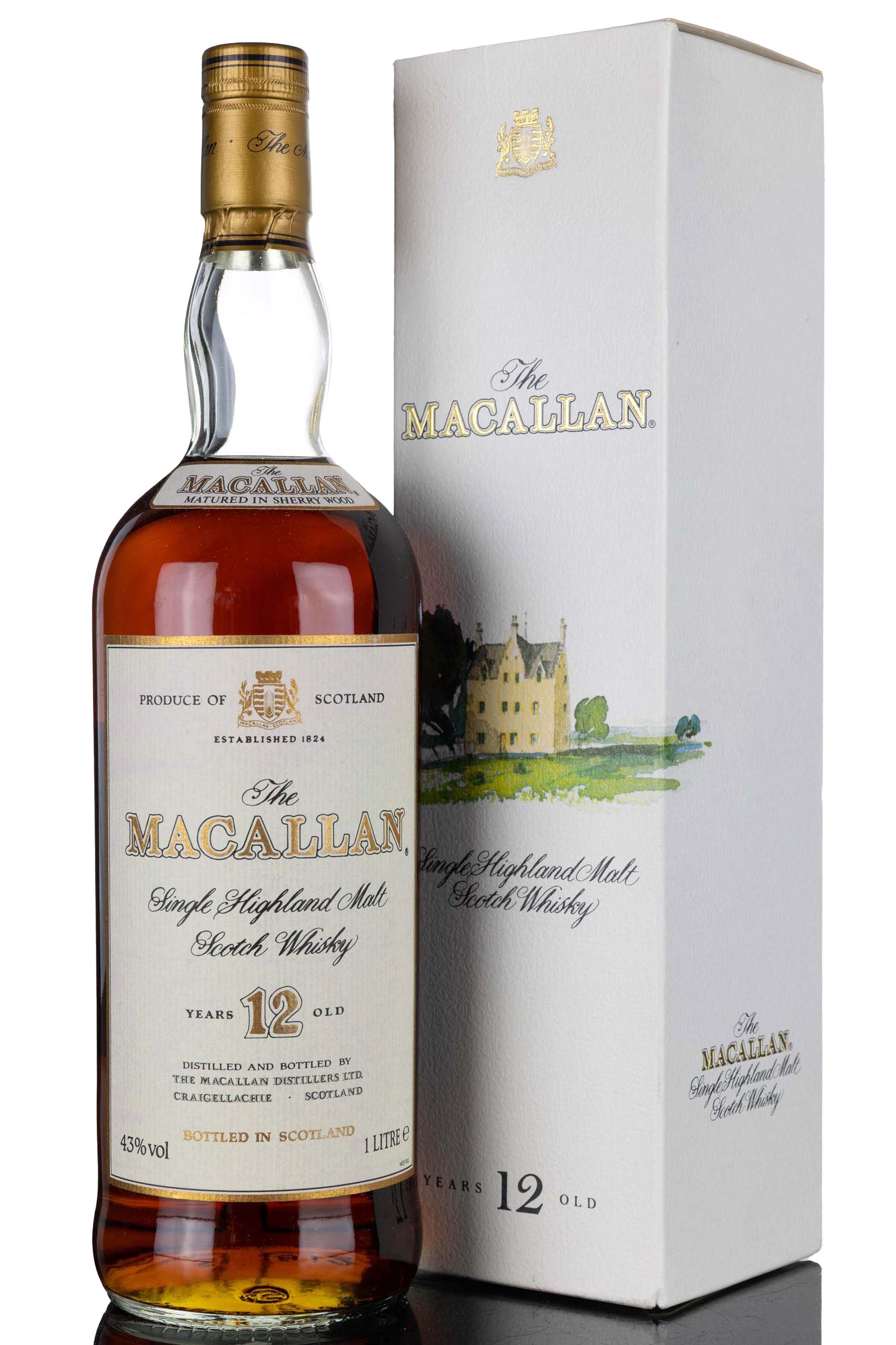 Macallan 12 Year Old - Sherry Cask - 1990s - 1 Litre