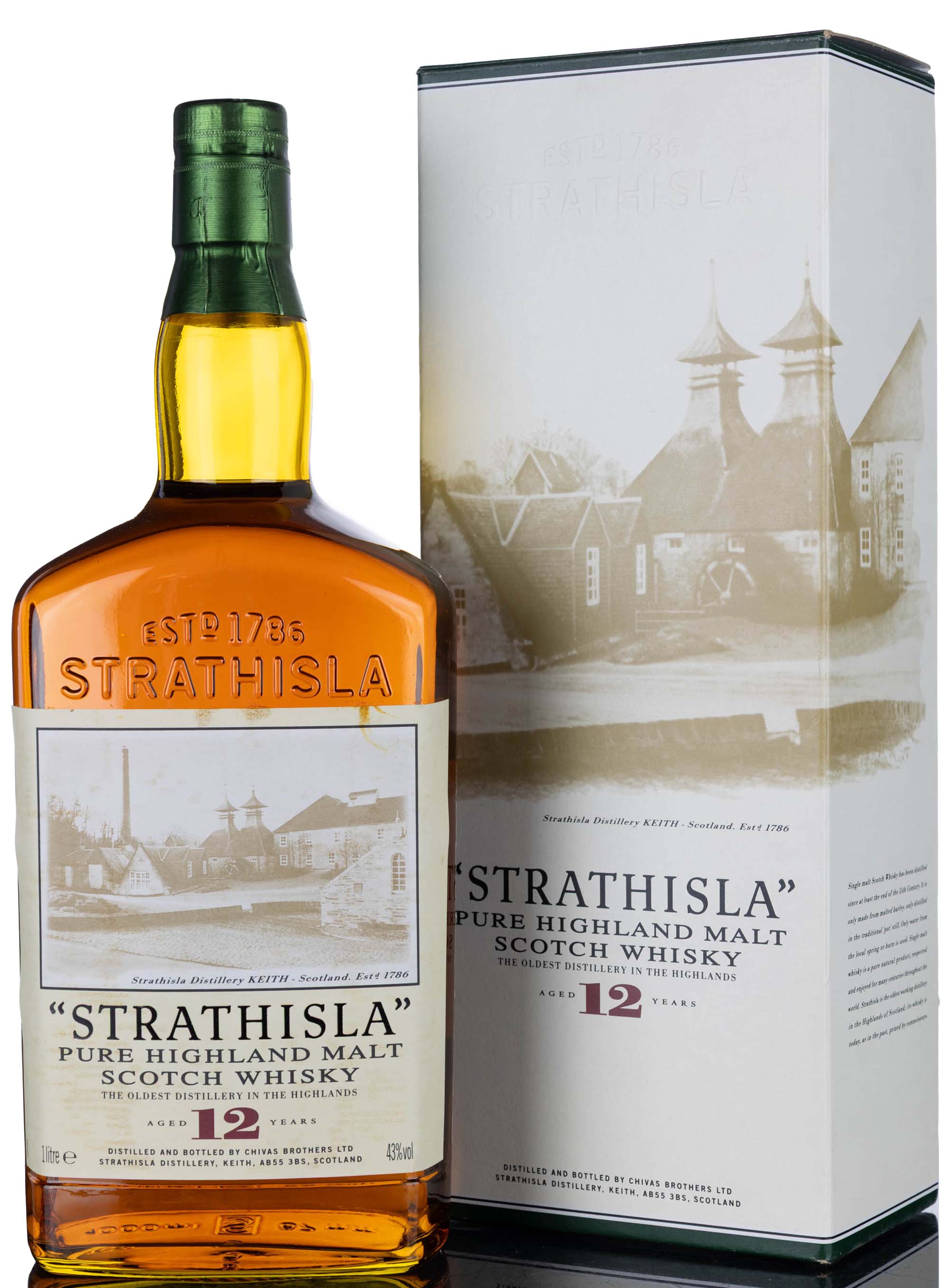 Strathisla 12 Year Old - Circa 2000 - 1 Litre