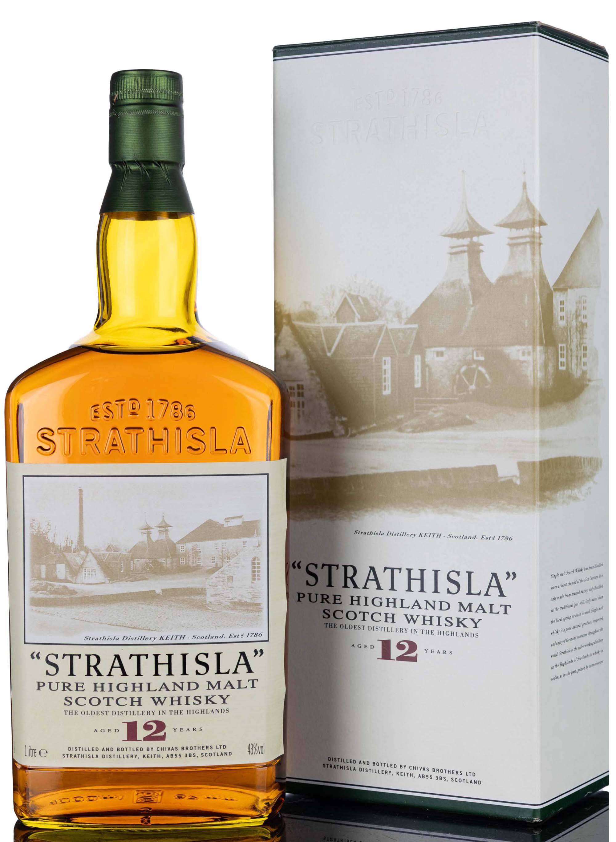 Strathisla 12 Year Old - Circa 2000 - 1 Litre