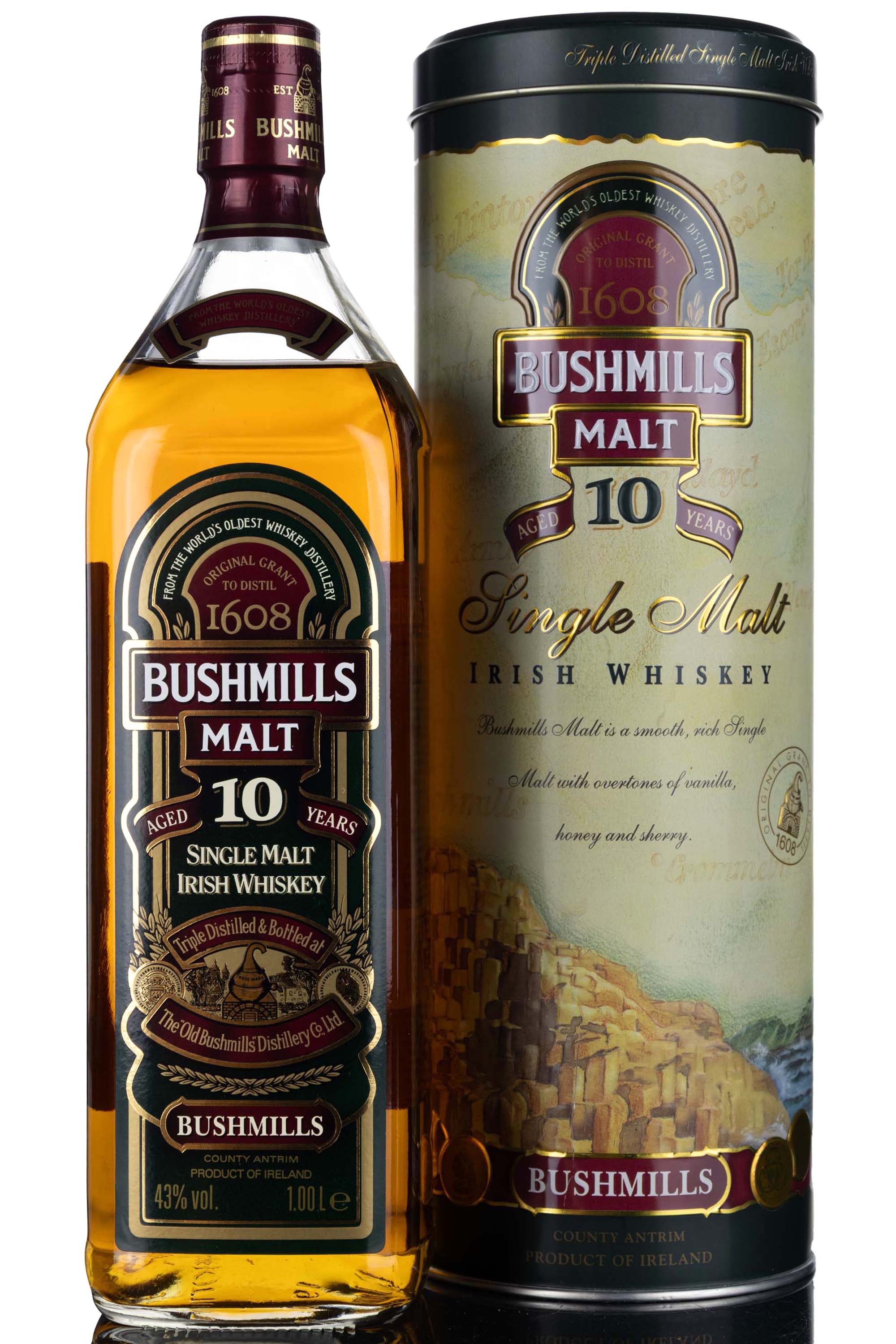 Bushmills Malt 10 Year Old - Circa 2000 - 1 Litre