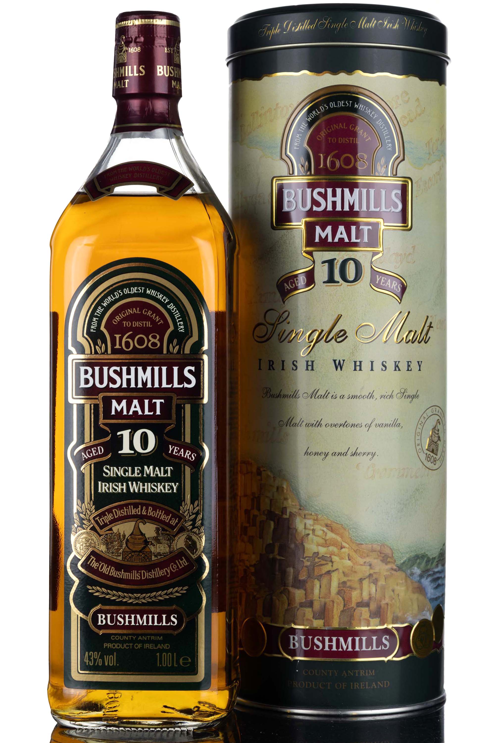 Bushmills Malt 10 Year Old - Circa 2000 - 1 Litre