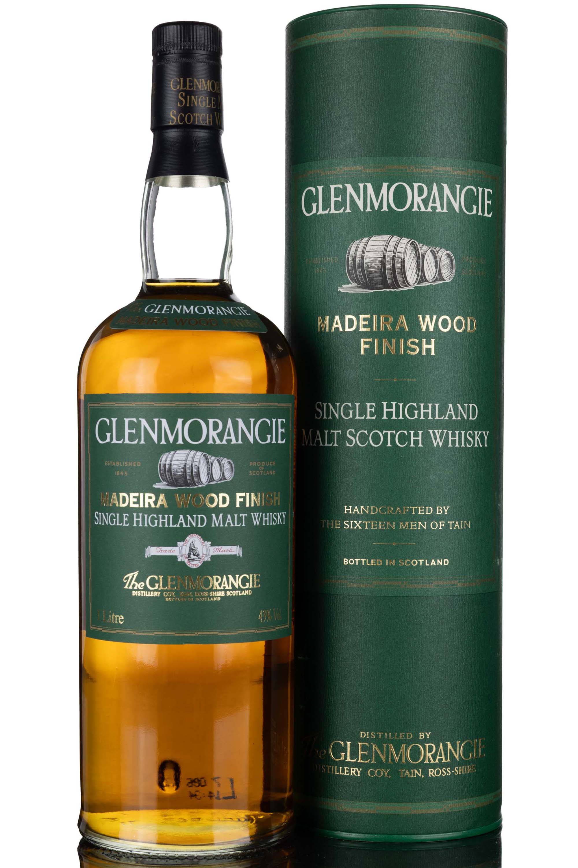 Glenmorangie 12 Year Old - Madeira Wood Finish - 1990s - 1 Litre