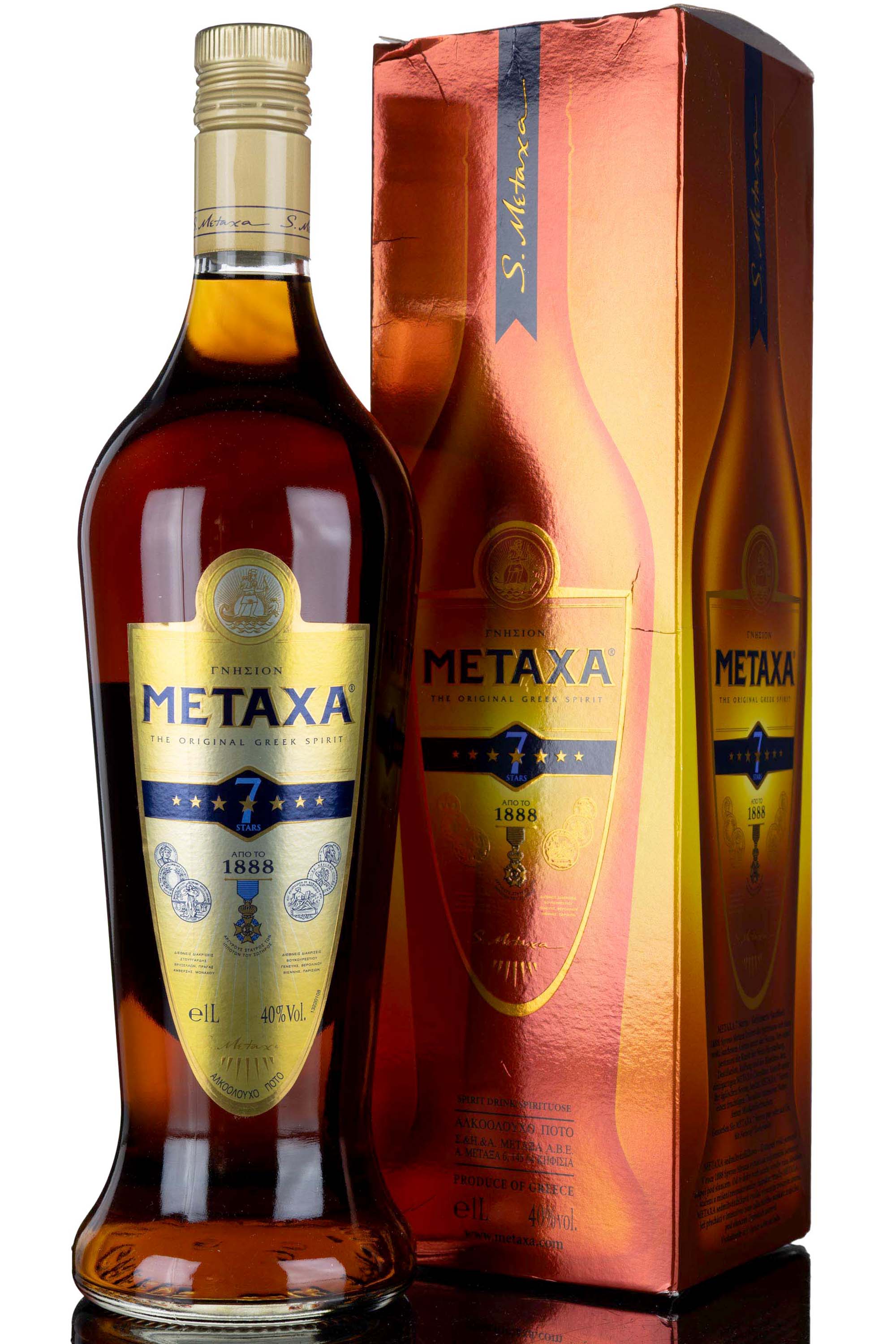 Metaxa 7 Star Greek Brandy - 1 Litre