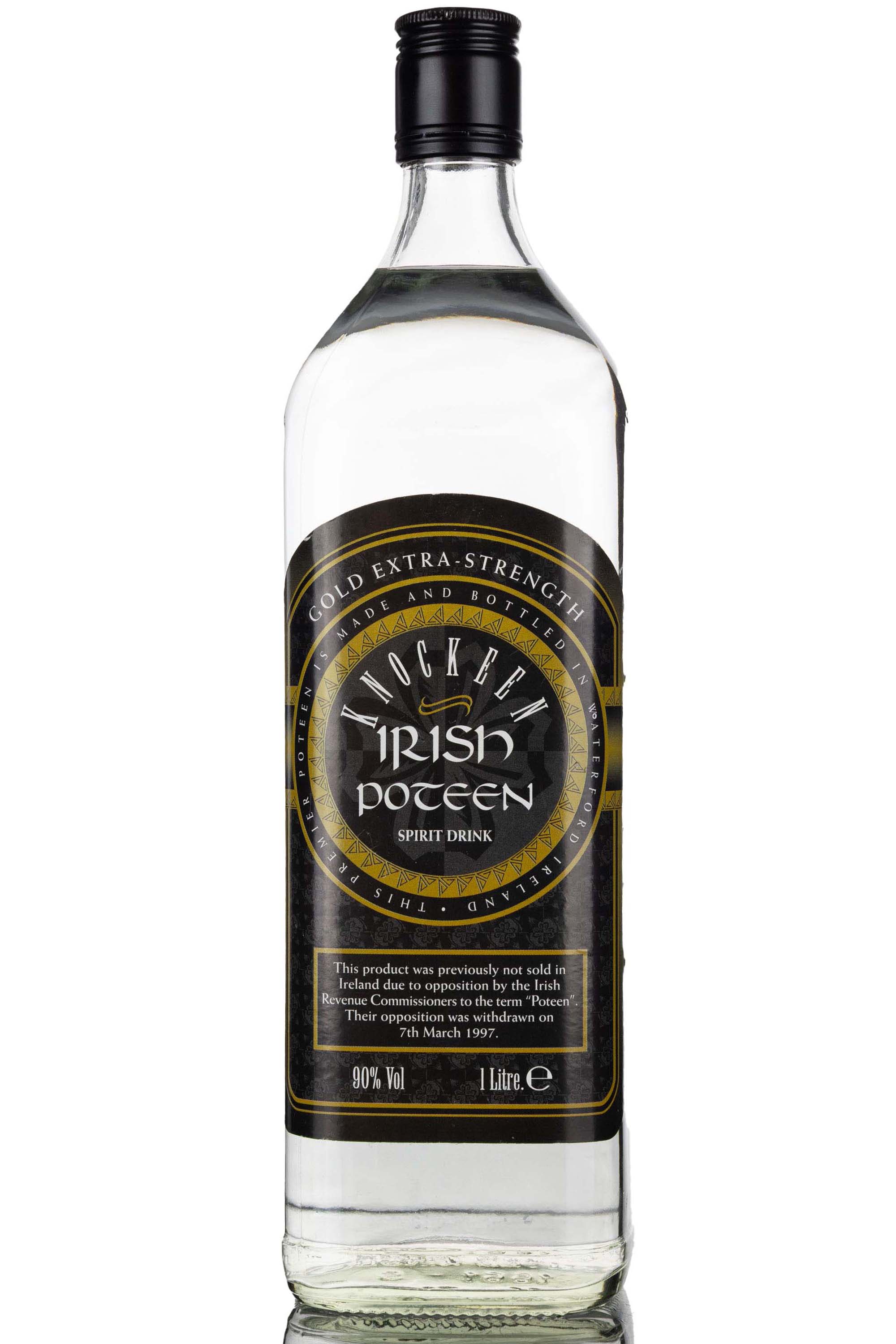 Knockeen Irish Poteen - Gold Extra Strength - 90% - 1 Litre