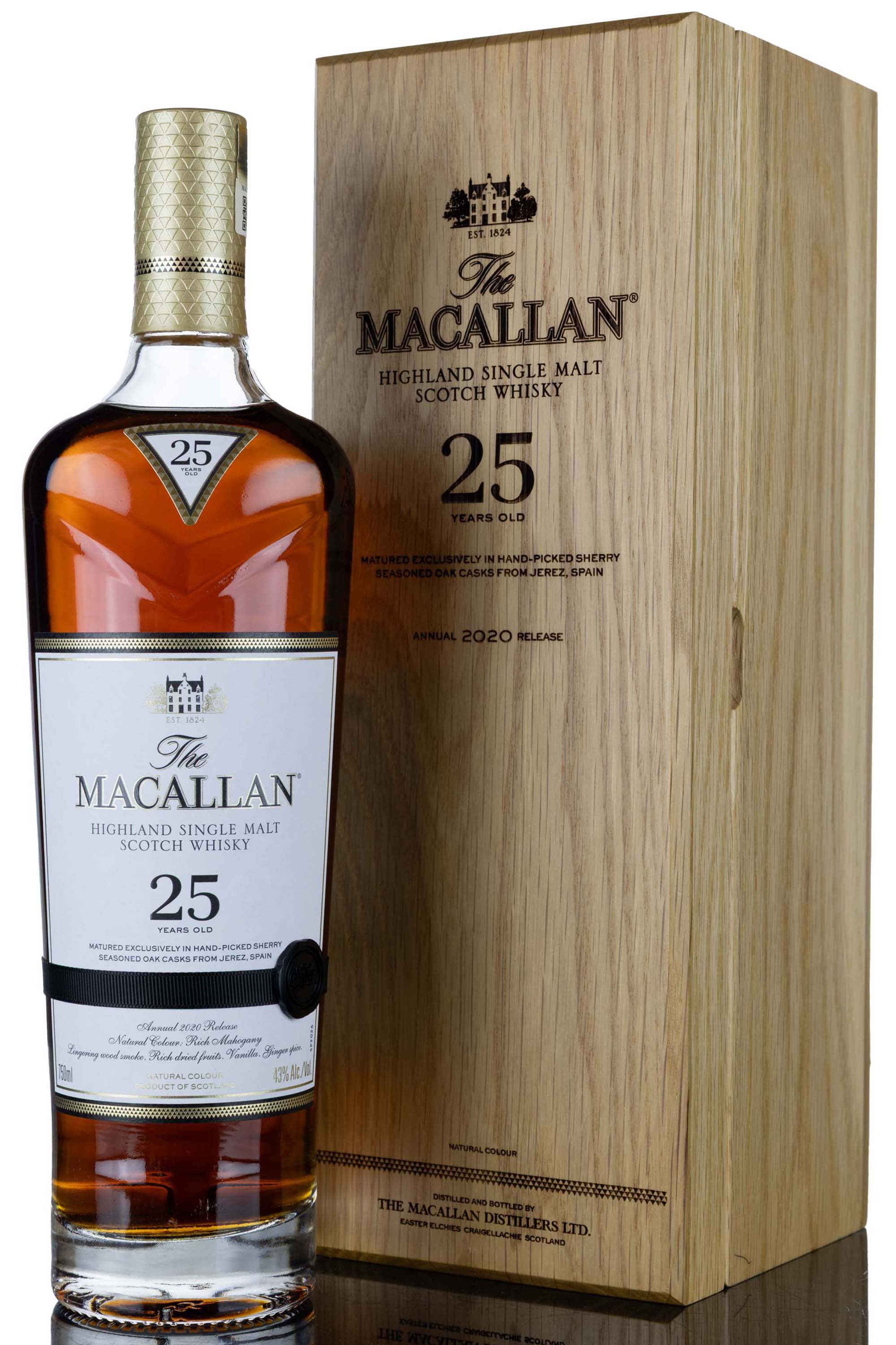 Macallan 25 Year Old - Sherry Cask - 2020 Release