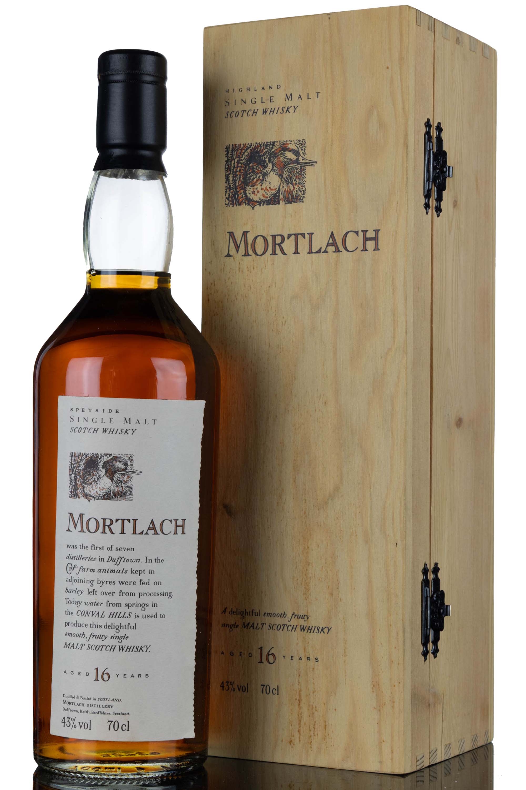 Mortlach 16 Year Old - Flora & Fauna Series - Wooden Box