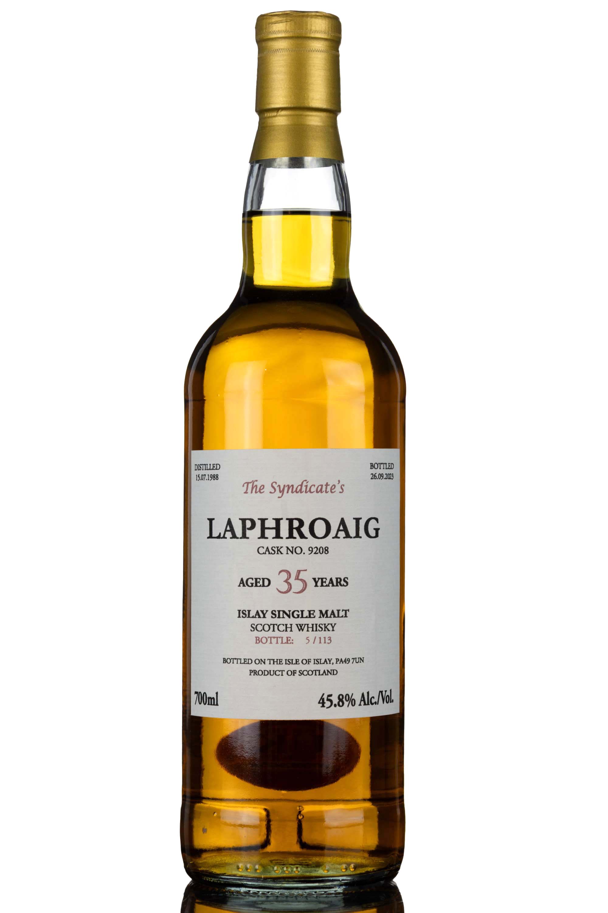Laphroaig 1988-2023 - 35 Year Old - The Syndicates - Single Cask 9208