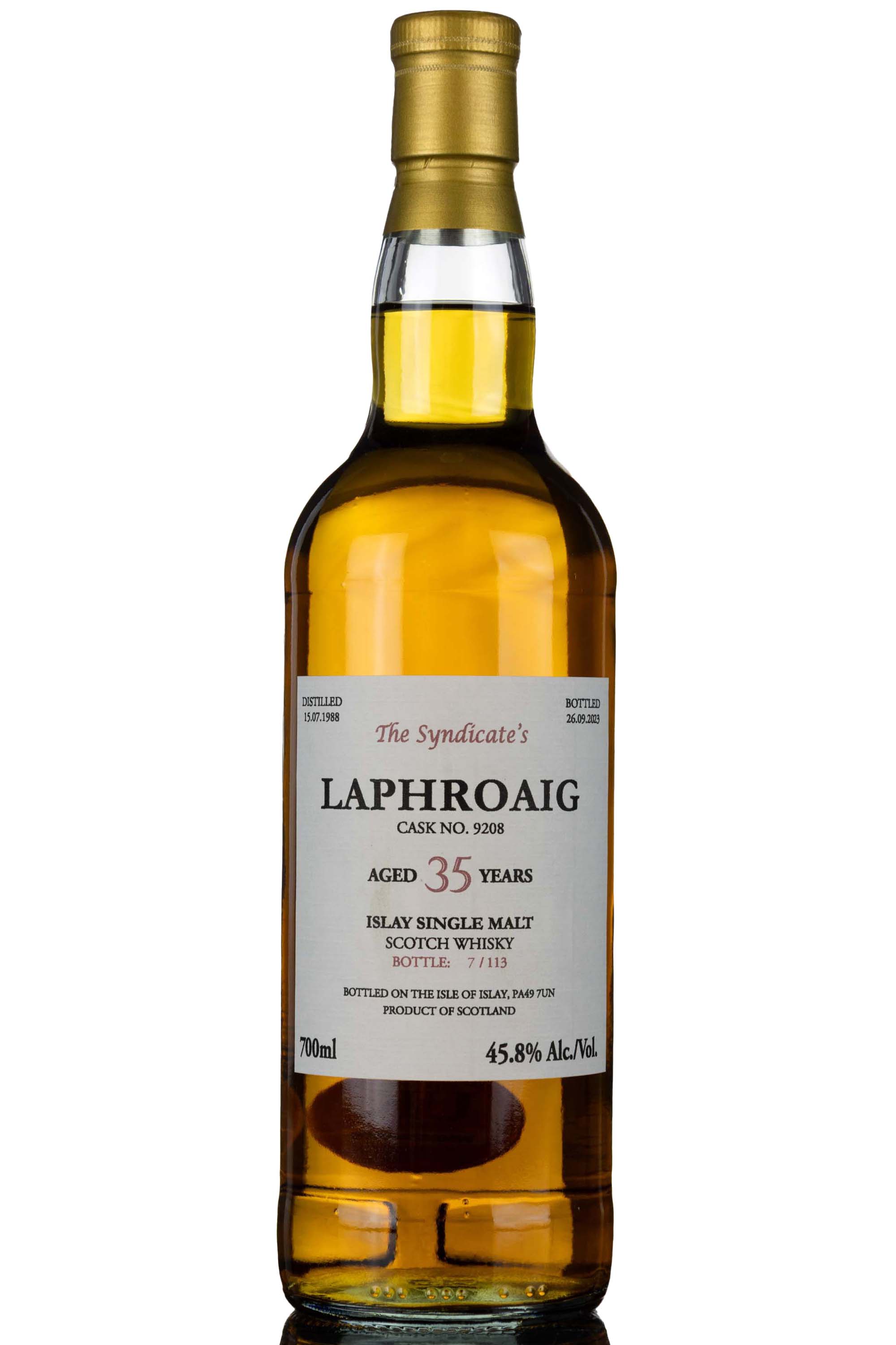 Laphroaig 1988-2023 - 35 Year Old - The Syndicates - Single Cask 9208