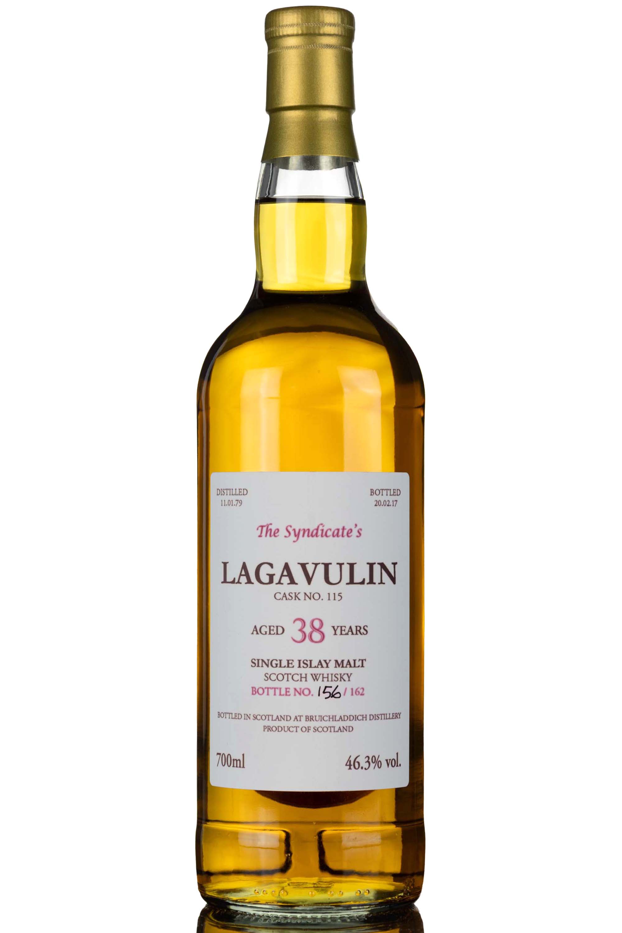 Lagavulin 1979-2017 - 38 Year Old - The Syndicates - Single Cask 115