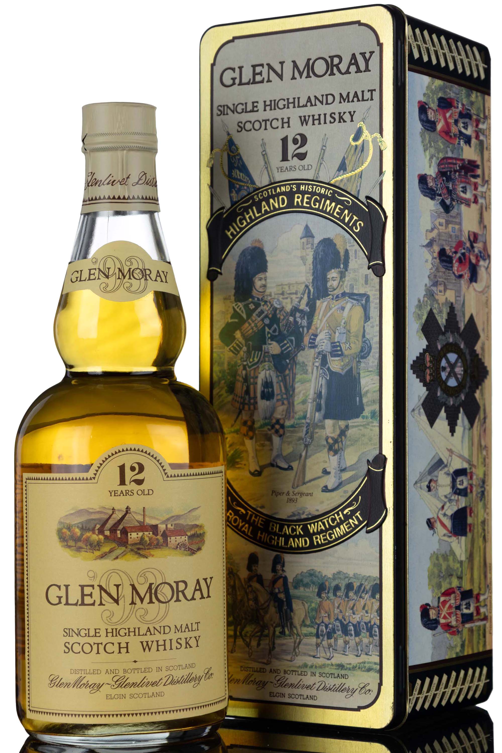 Glen Moray 12 Year Old - Circa 1990 - The Black Watch Royal Highland Regiment