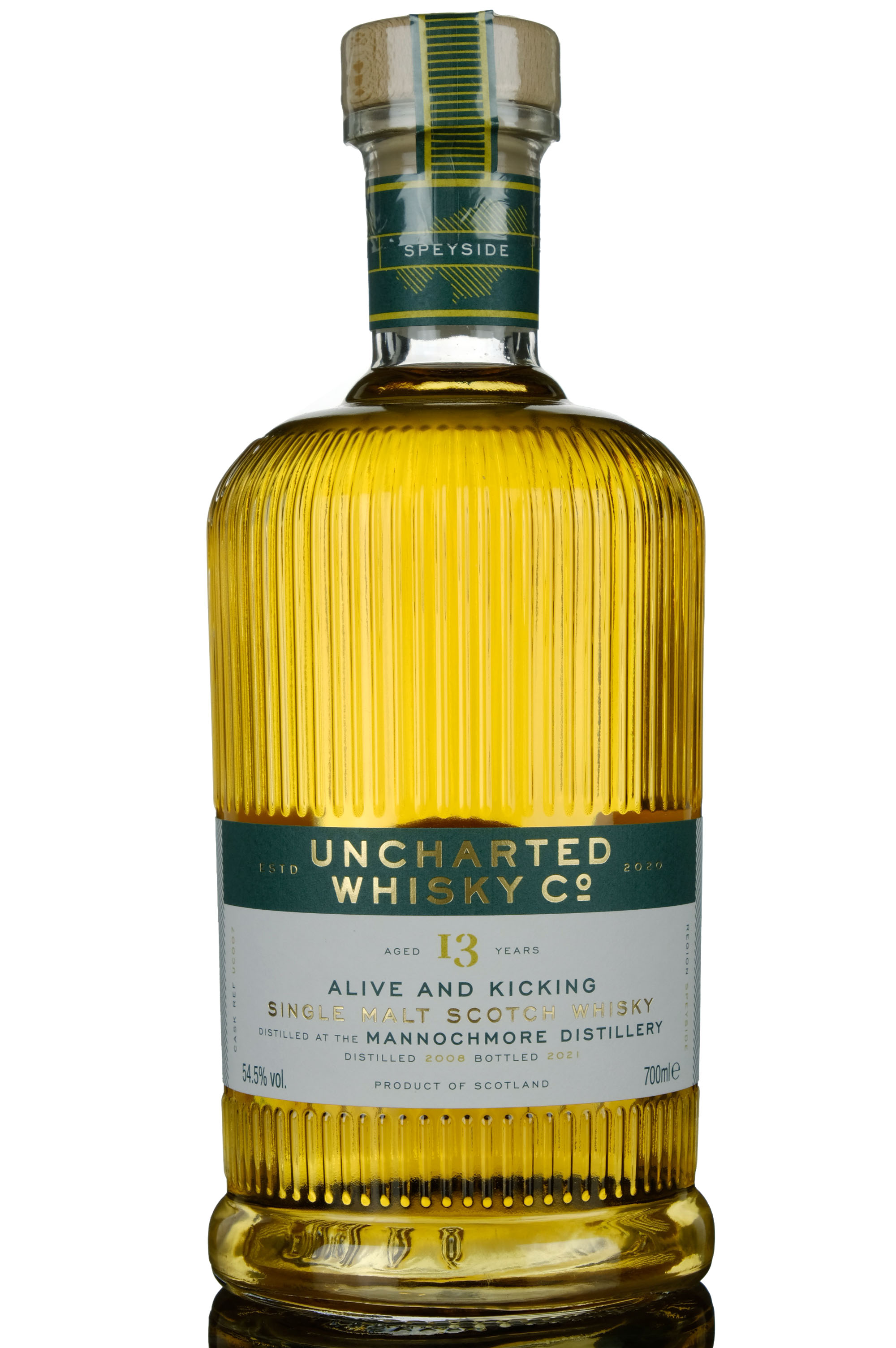 Mannochmore 20082021  13 Year Old  Uncharted Whisky Co  Alive  Kicking  Single Cask