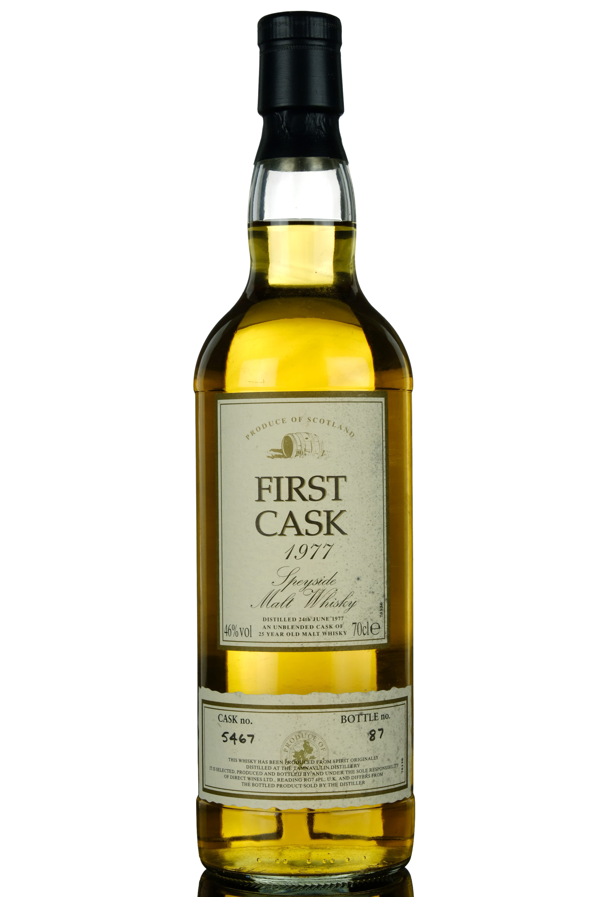 Tamnavulin 1977  25 Year Old  First Cask  Single Cask 5476
