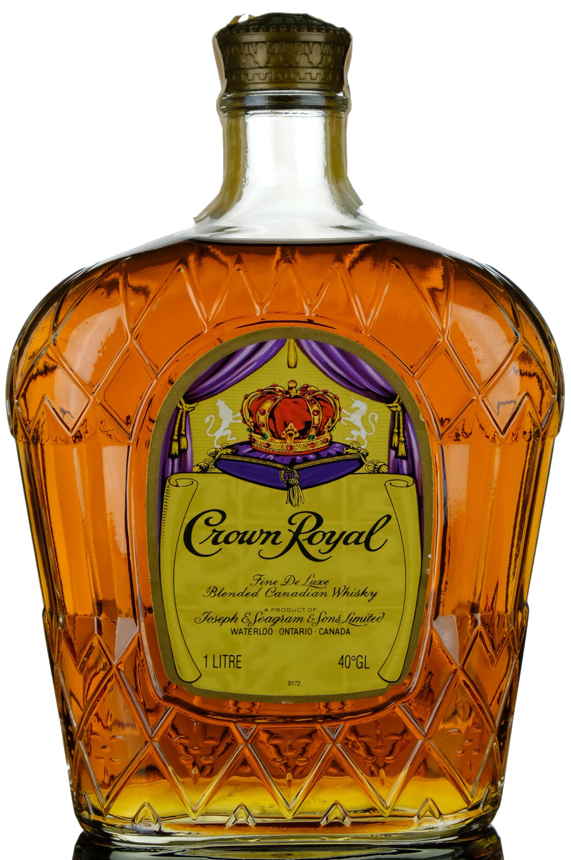 Seagram Crown Royal Fine De Luxe, Oak Cask, 1978, 40% whisky bottle